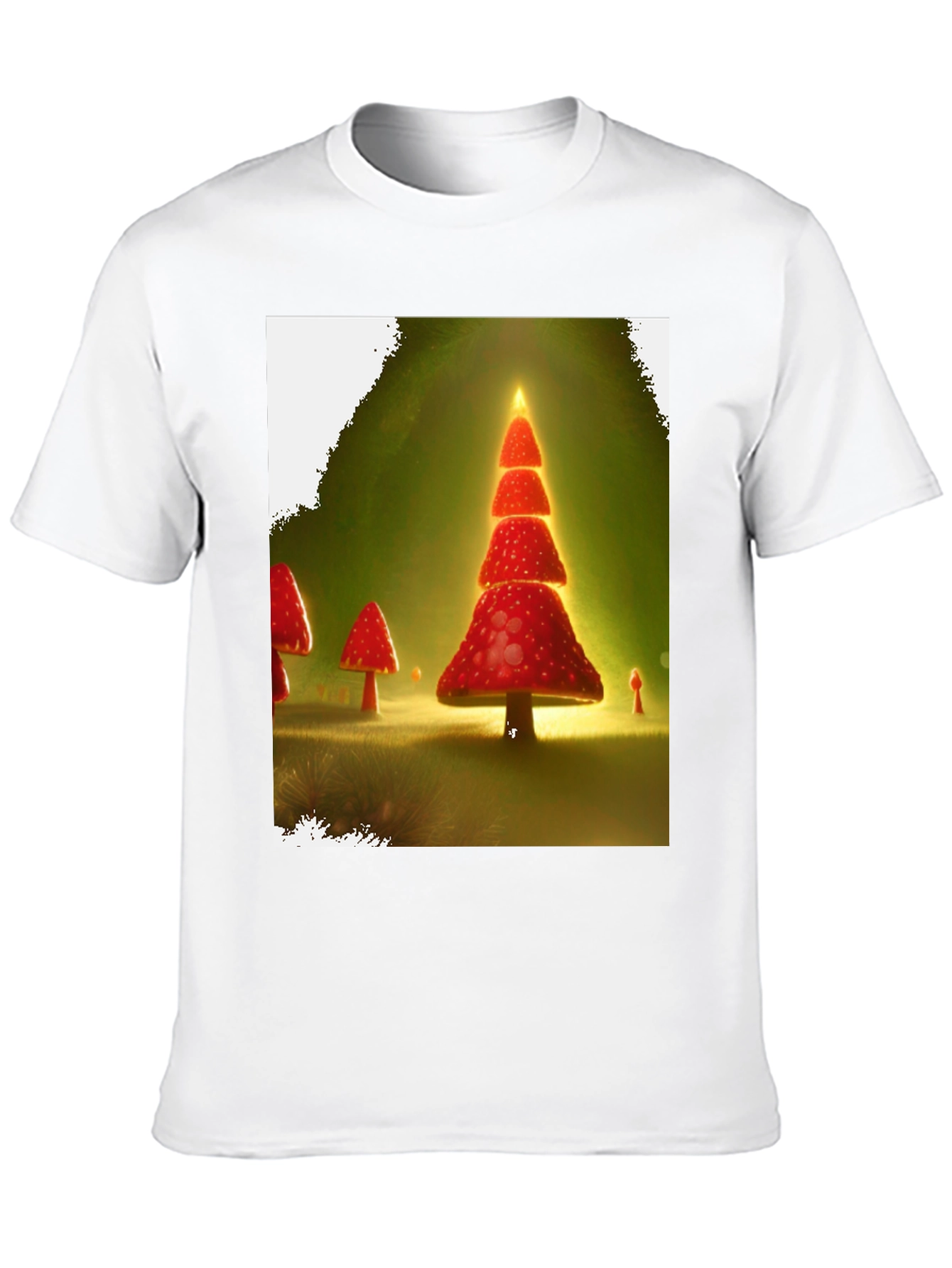Mushroom Christmas Tree T-Shirt