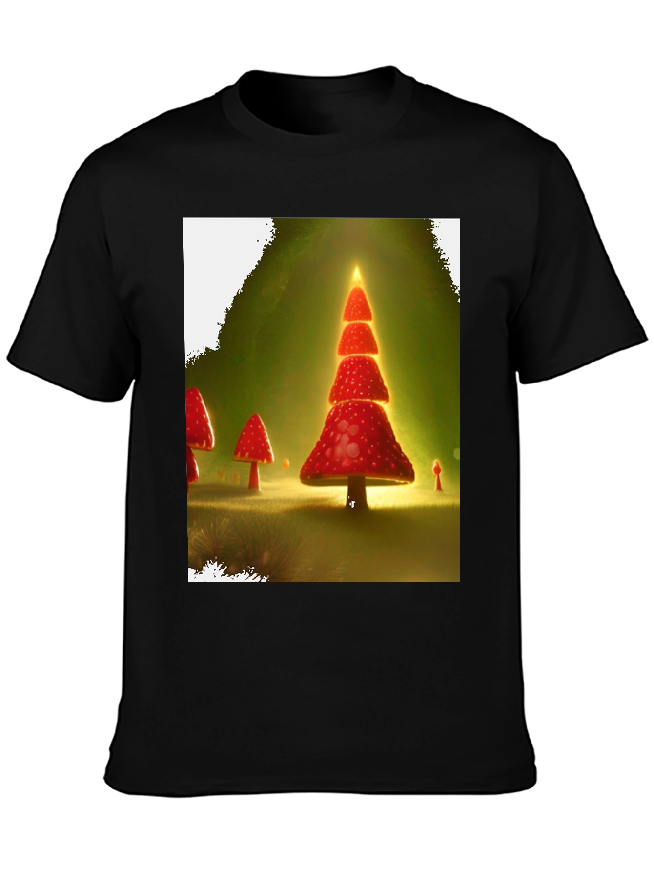 Mushroom Christmas Tree T-Shirt
