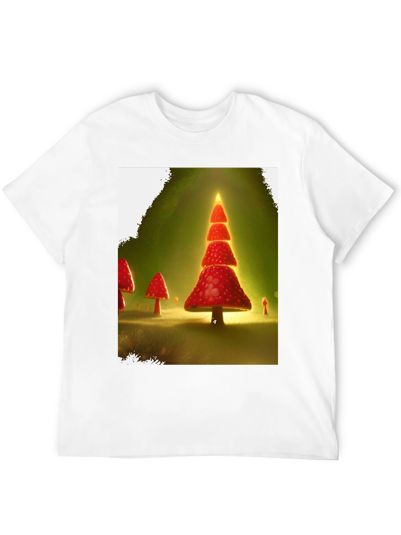 Mushroom Christmas Tree T-Shirt