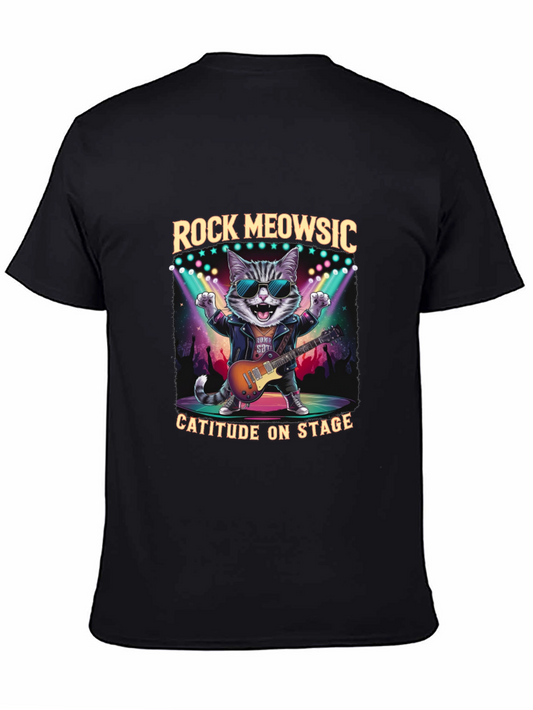 Rock Meowsic Cat T-Shirt