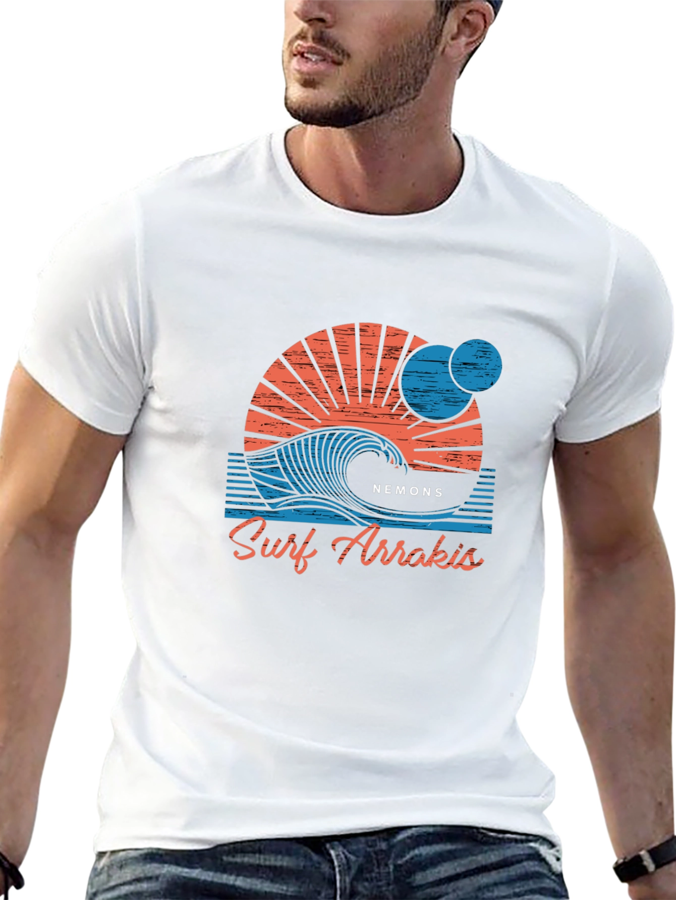 Surf Arrakis Graphic Tee - Mens Black T-Shirt