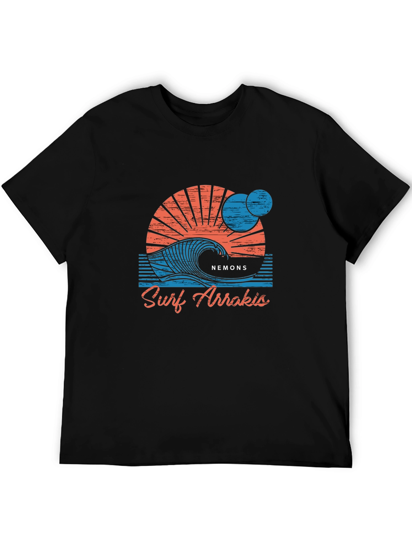 Surf Arrakis Graphic Tee - Mens Black T-Shirt