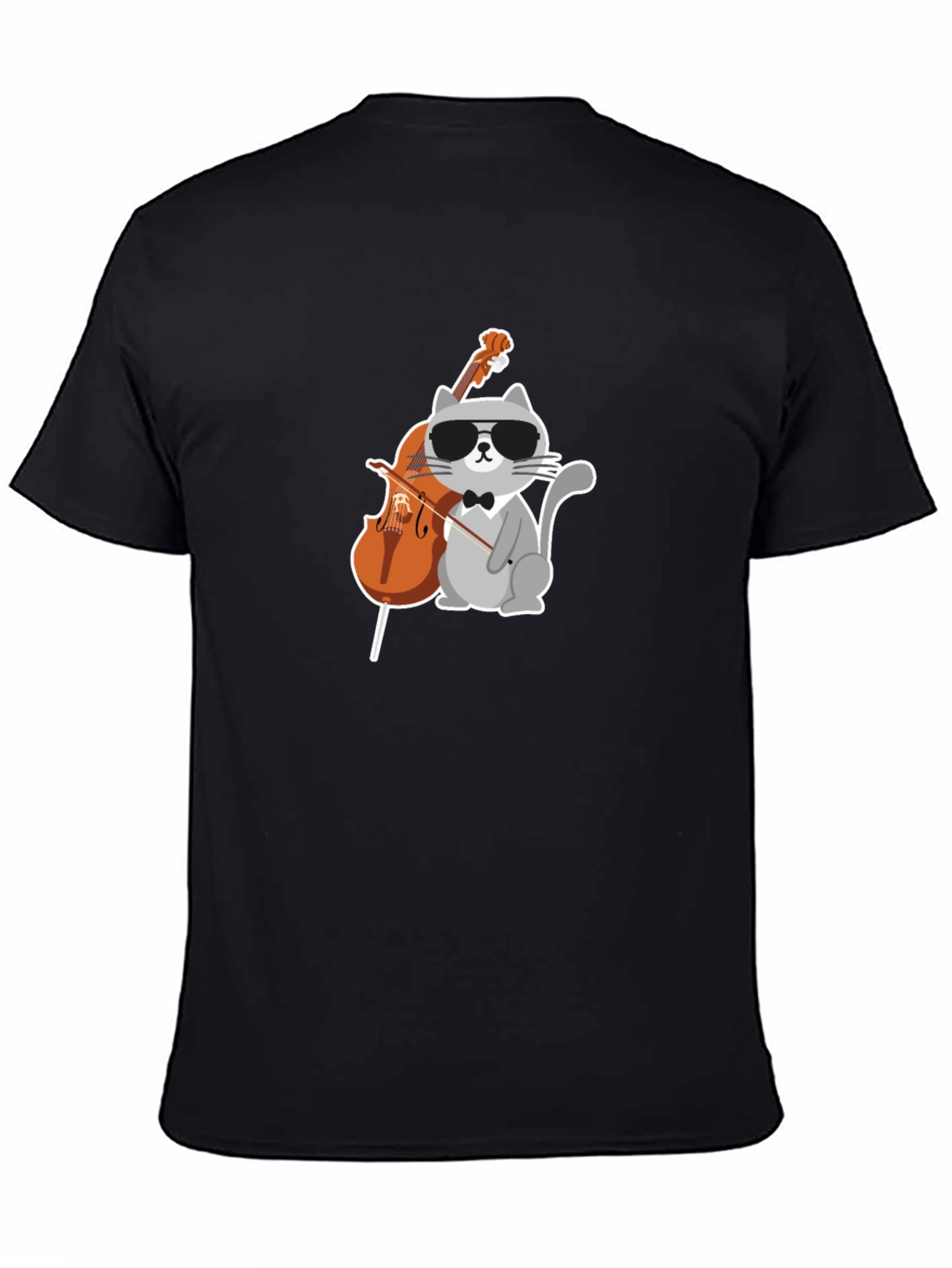 Cool Cat Cello Player Graphic Tee
