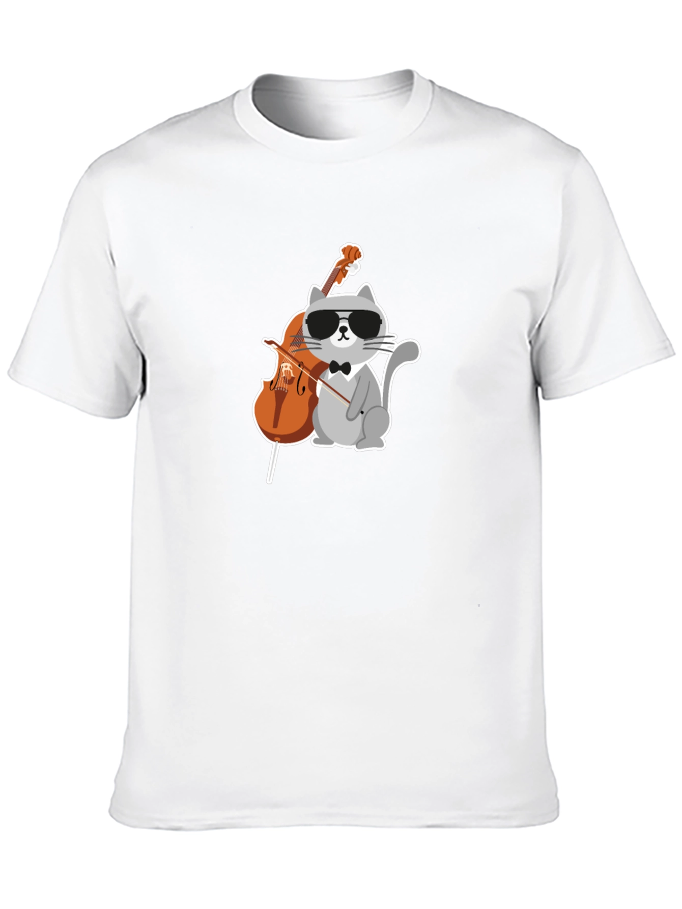Cool Cat Cello Player Graphic Tee
