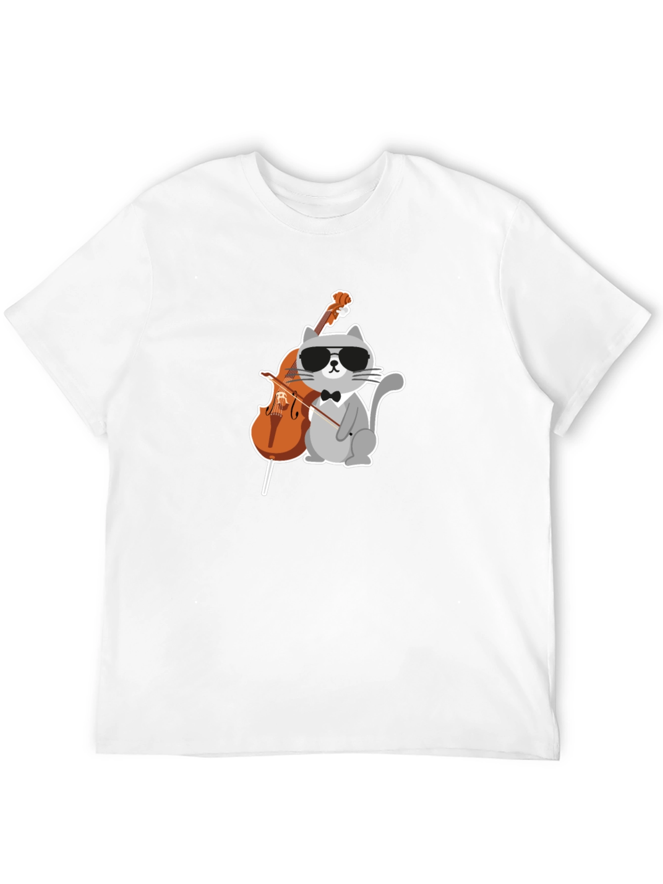 Cool Cat Cello Player Graphic Tee