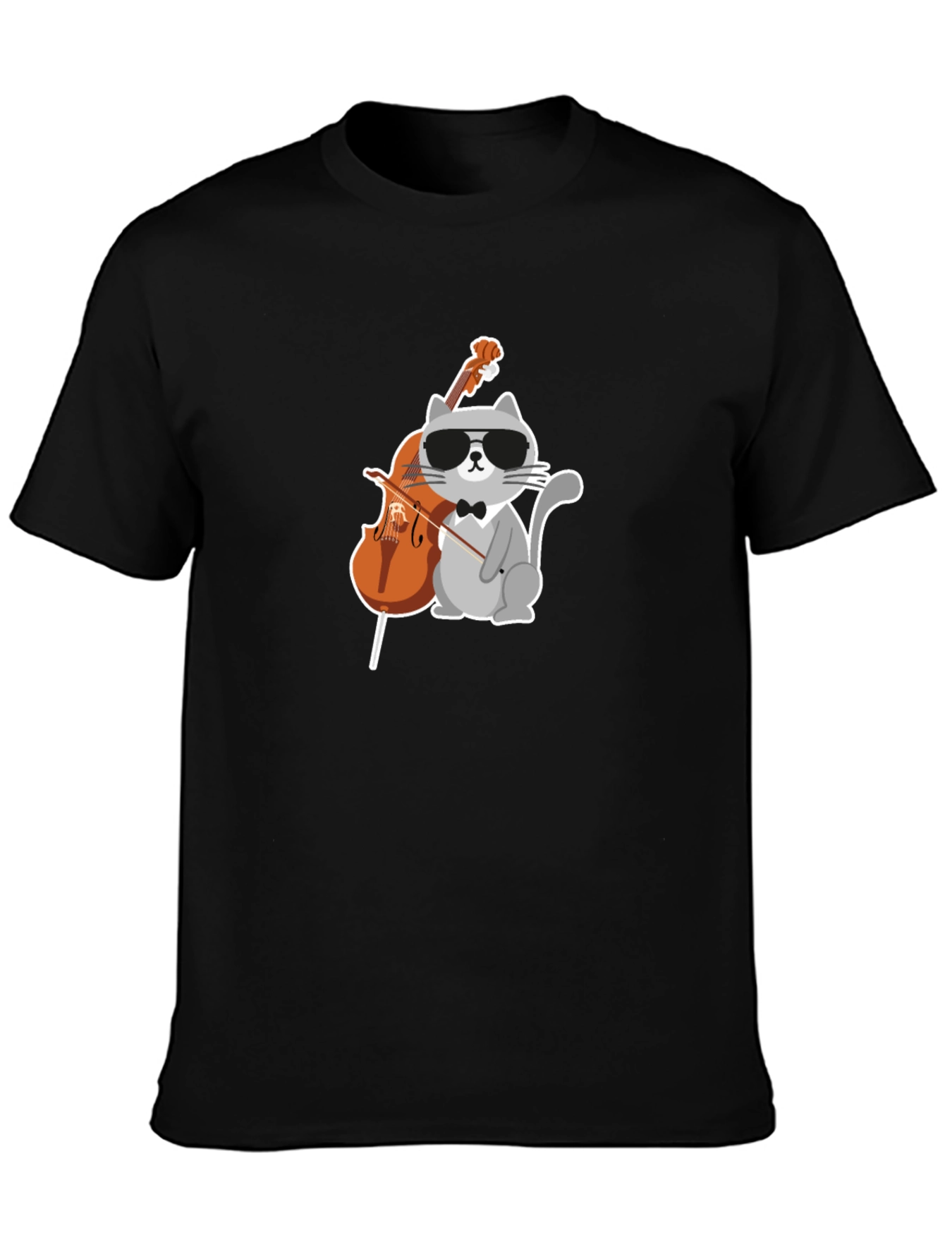 Cool Cat Cello Player Graphic Tee