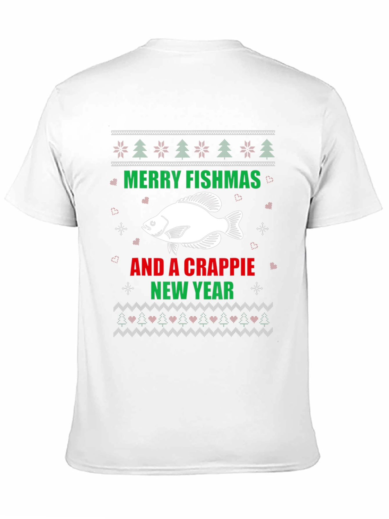 Merry Fishmas Crappie New Year Holiday Tee