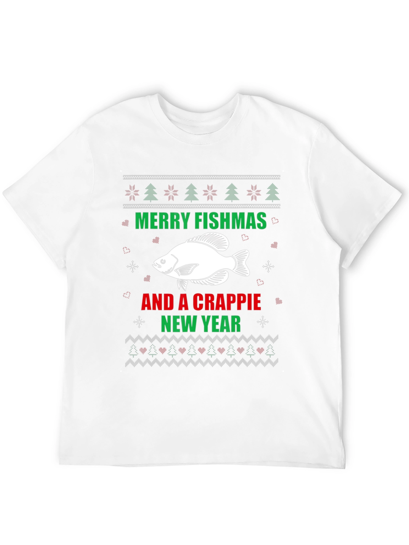 Merry Fishmas Crappie New Year Holiday Tee