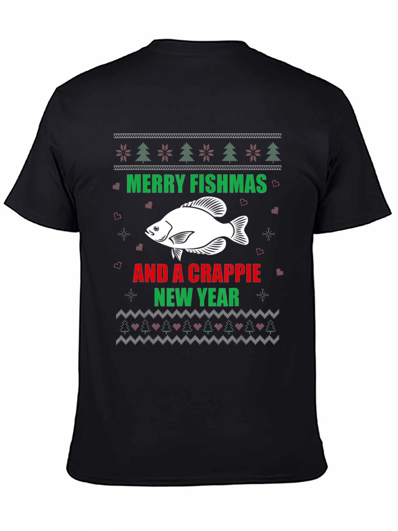 Merry Fishmas Crappie New Year Holiday Tee