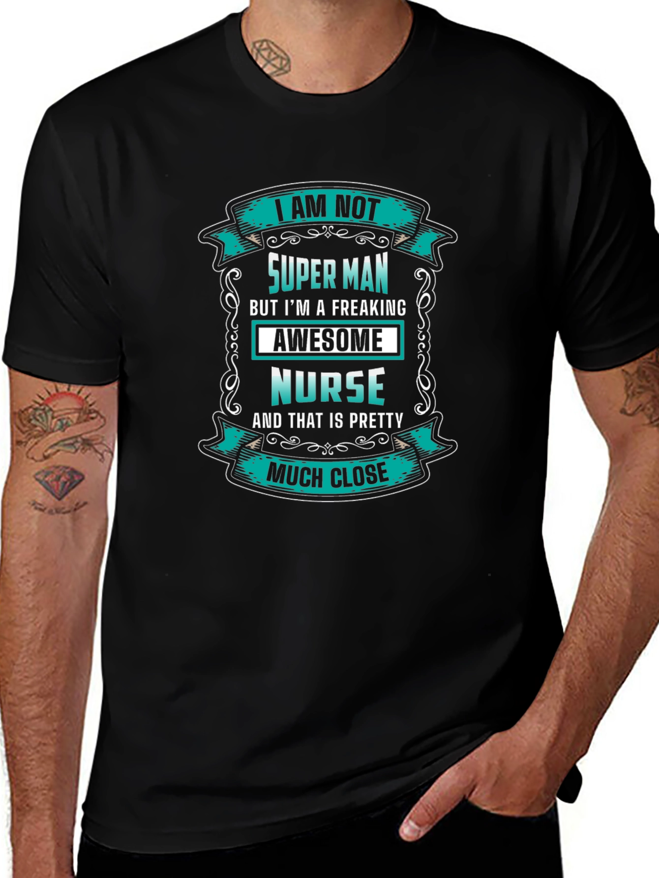 Awesome Nurse T-Shirt - Super Man Alternative