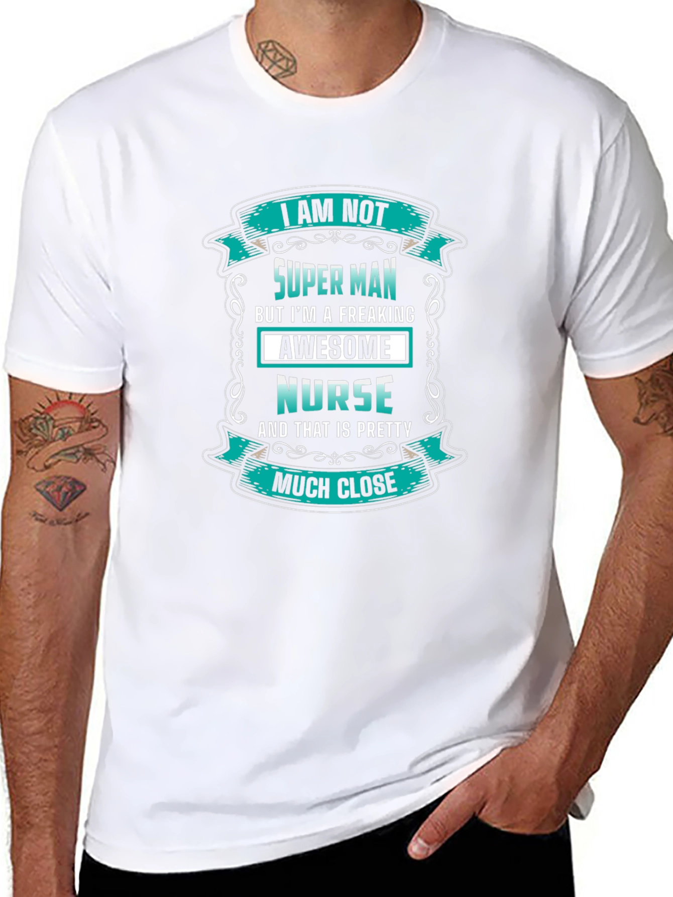 Awesome Nurse T-Shirt - Super Man Alternative