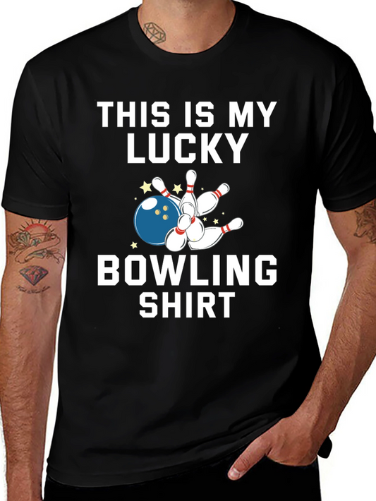 Lucky Bowling Shirt - Strike Graphic Tee