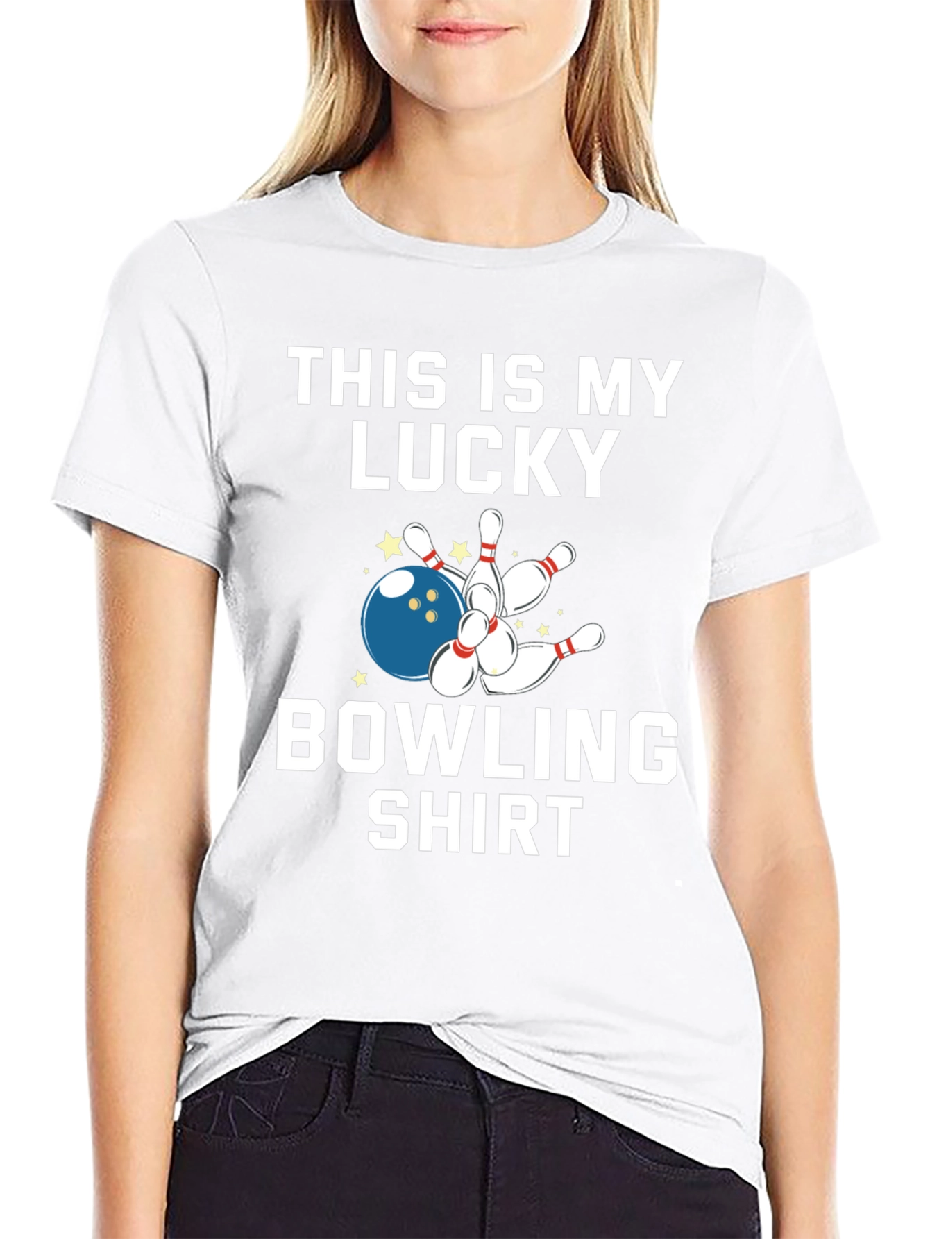 Lucky Bowling Shirt - Strike Graphic Tee