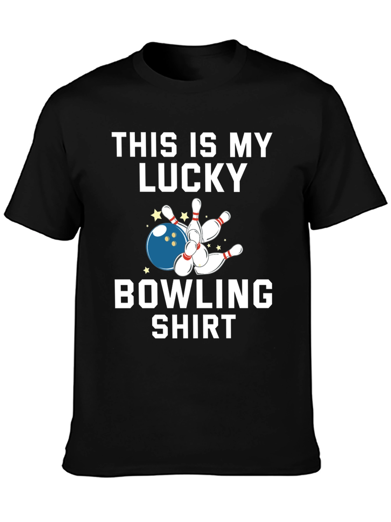 Lucky Bowling Shirt - Strike Graphic Tee