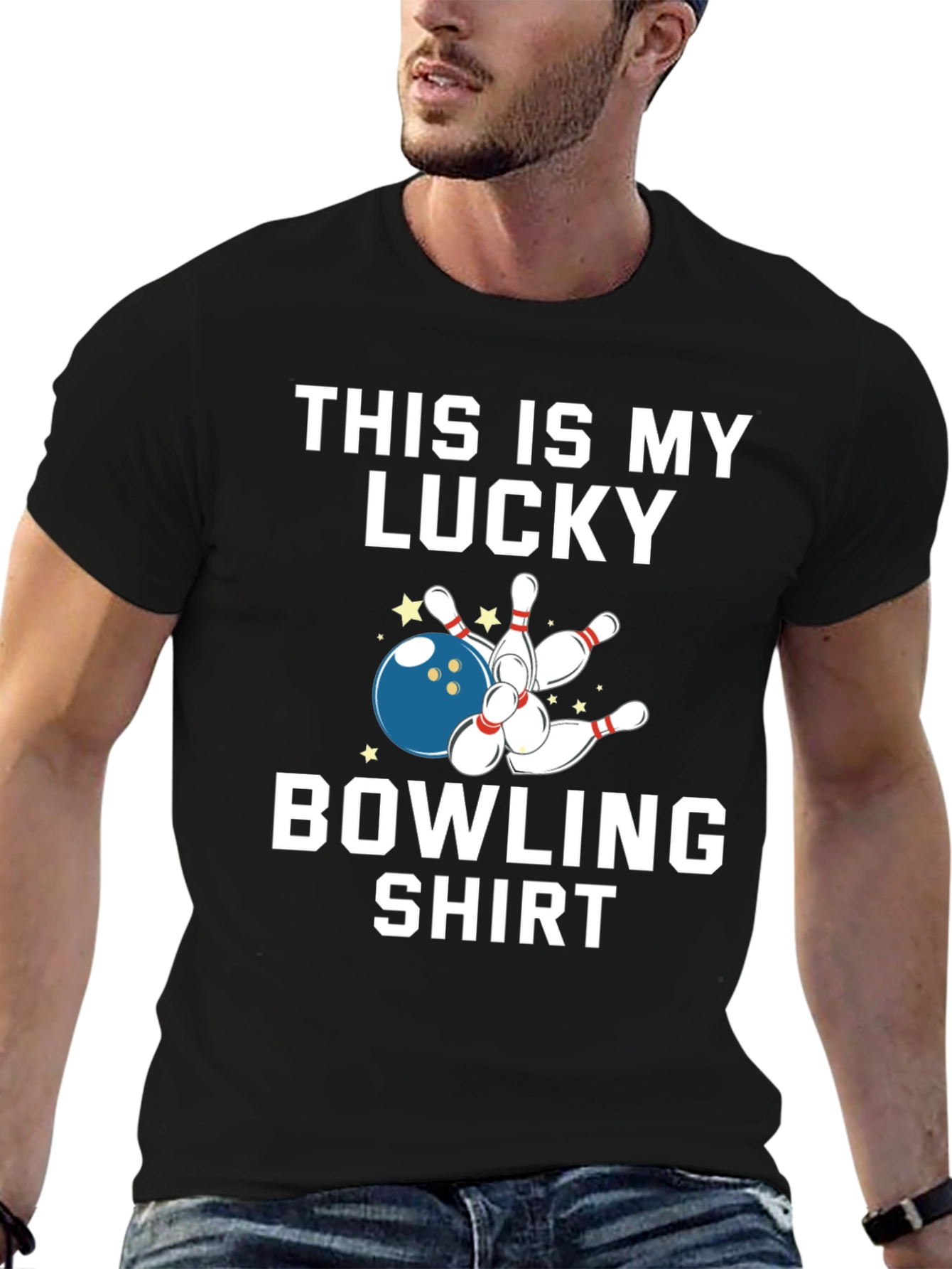 Lucky Bowling Shirt - Strike Graphic Tee
