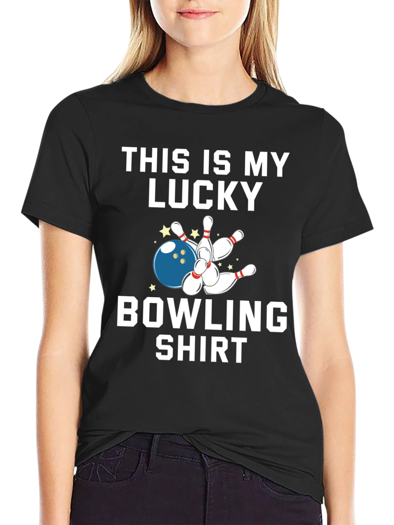 Lucky Bowling Shirt - Strike Graphic Tee