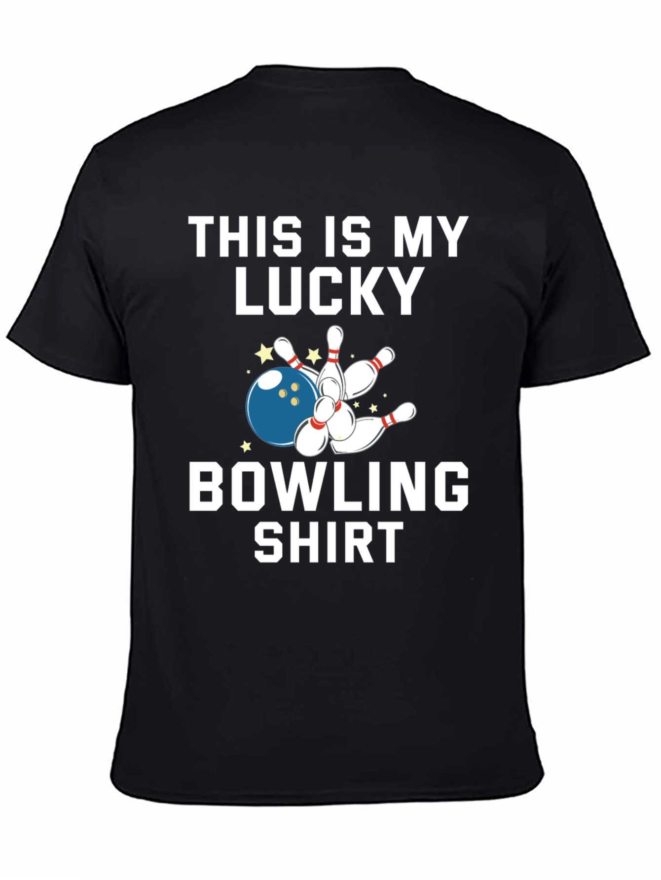 Lucky Bowling Shirt - Strike Graphic Tee