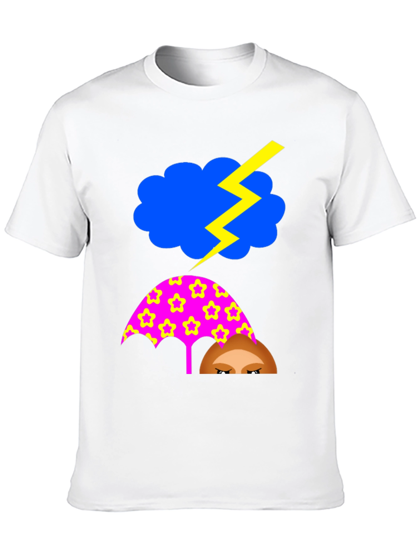 Funny Weather T-Shirt: Stormy Cloud Umbrella Tee