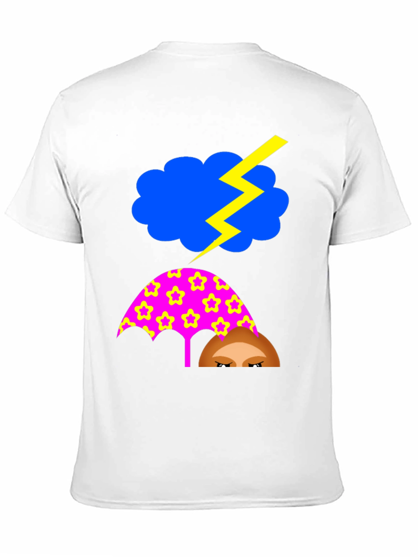 Funny Weather T-Shirt: Stormy Cloud Umbrella Tee