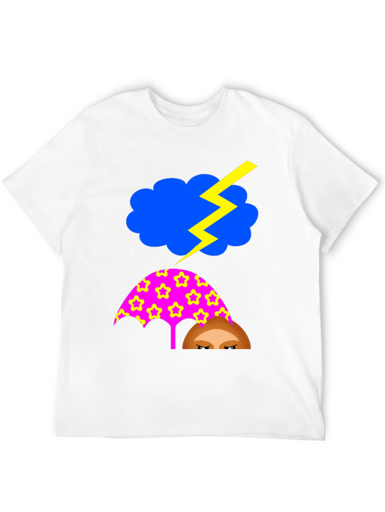Funny Weather T-Shirt: Stormy Cloud Umbrella Tee