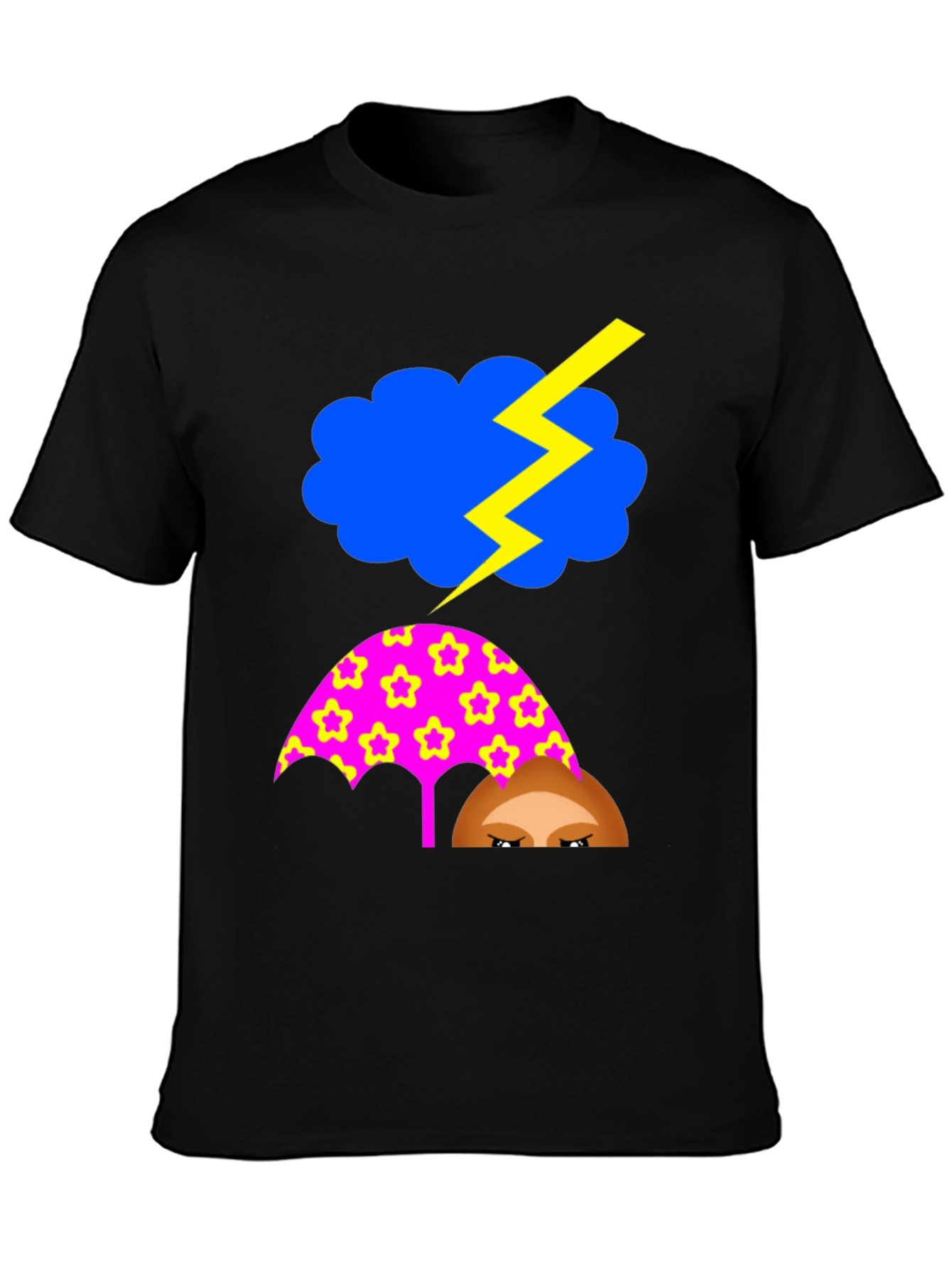 Funny Weather T-Shirt: Stormy Cloud Umbrella Tee