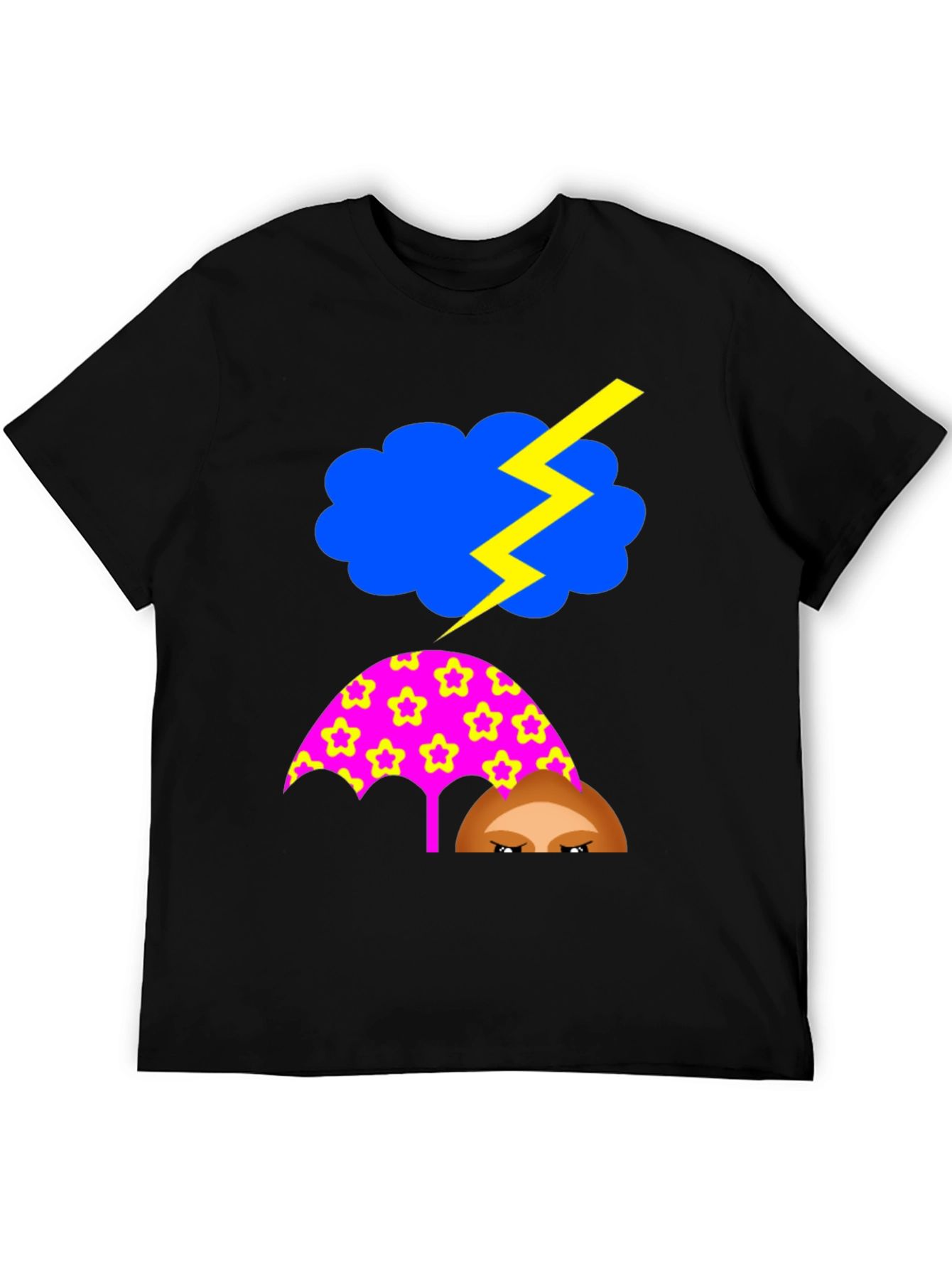 Funny Weather T-Shirt: Stormy Cloud Umbrella Tee