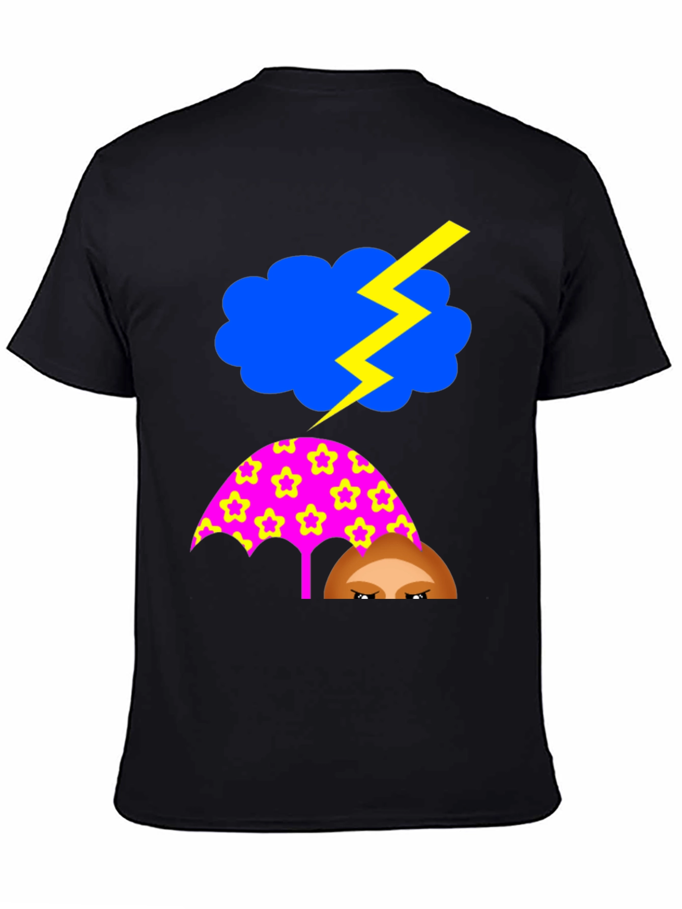 Funny Weather T-Shirt: Stormy Cloud Umbrella Tee
