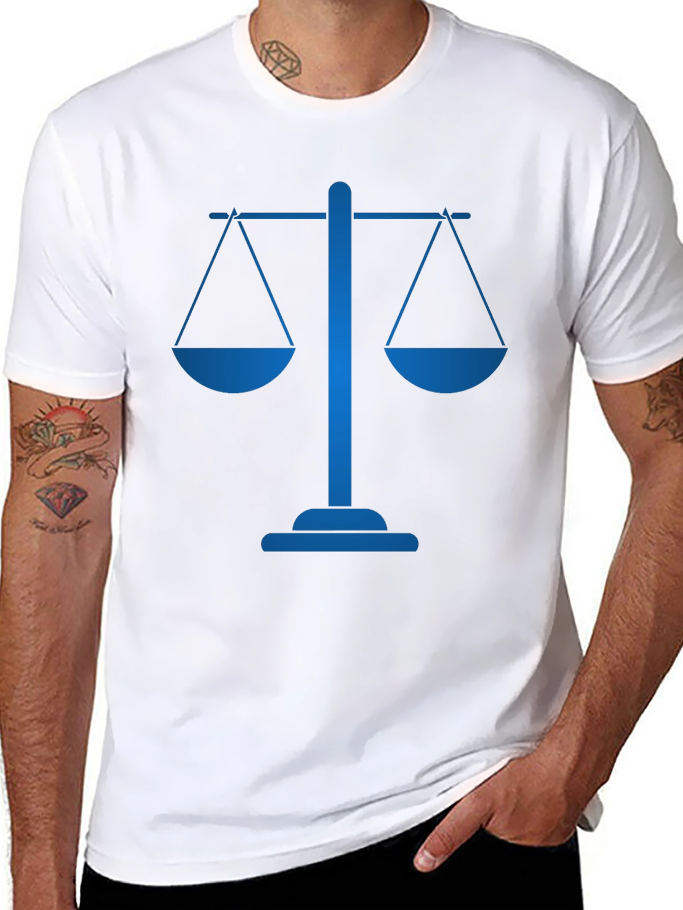 Scales of Justice T-Shirt - Classic Law Symbol