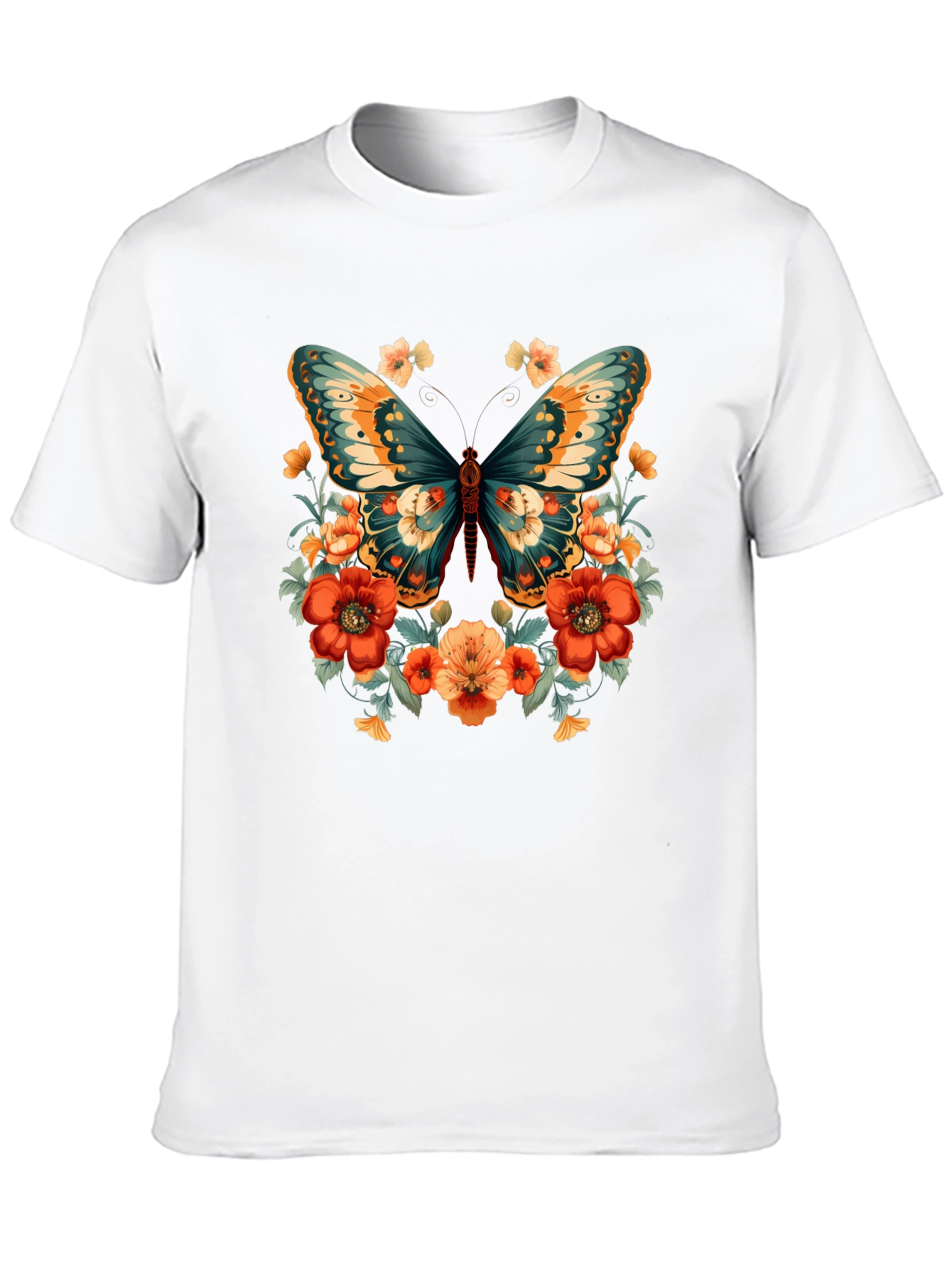 Floral Butterfly Graphic Tee