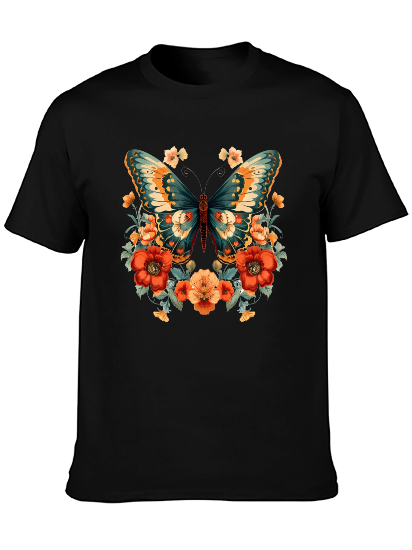 Floral Butterfly Graphic Tee