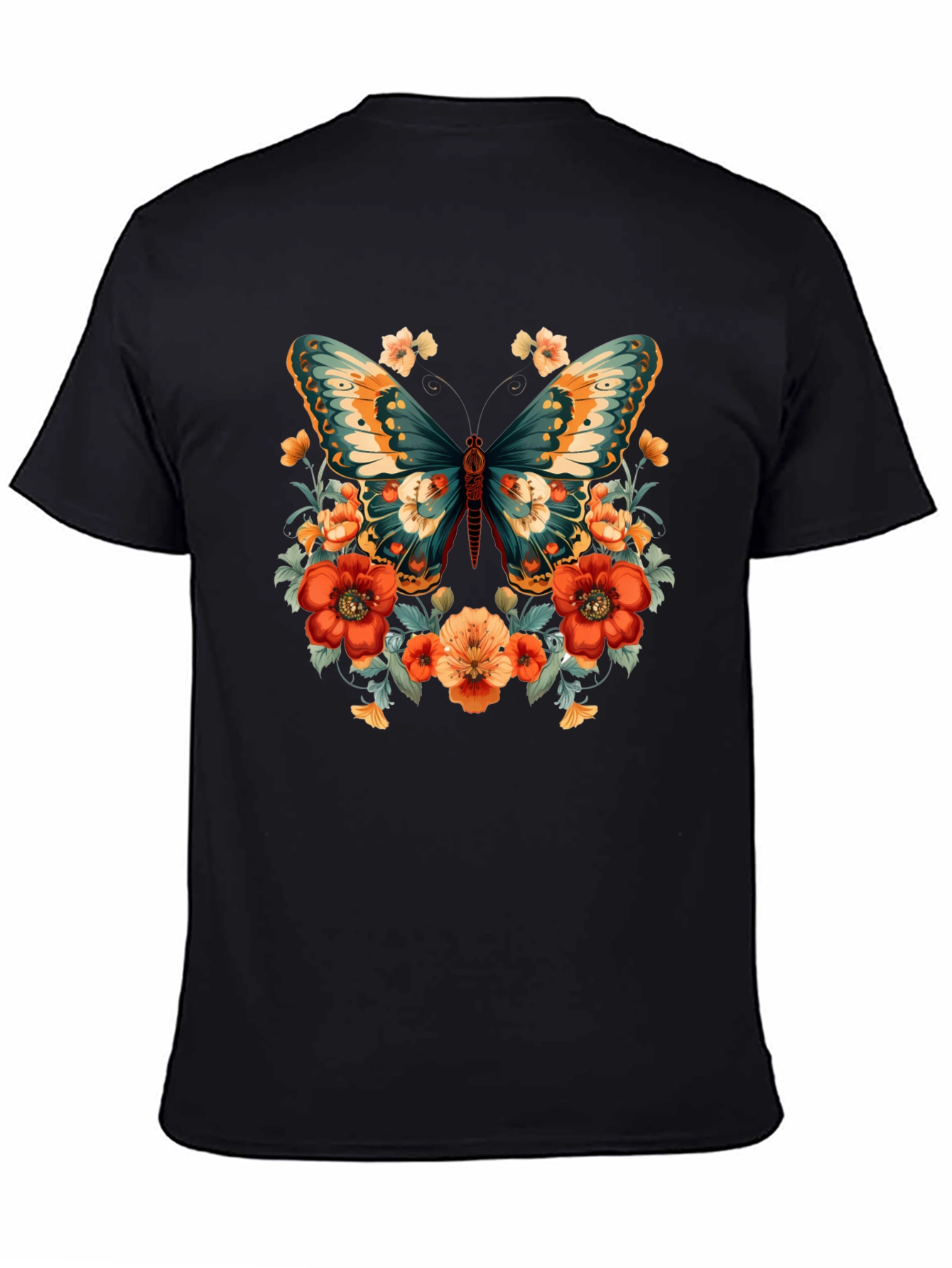 Floral Butterfly Graphic Tee