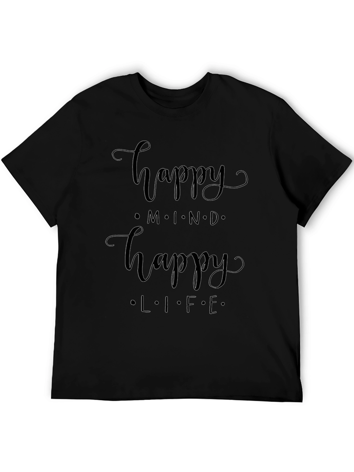 Happy Mind Happy Life Graphic Tee