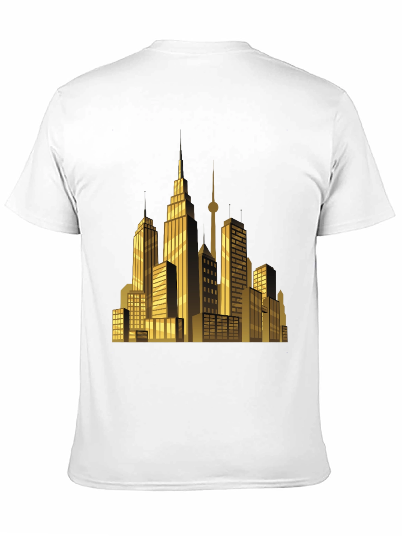 Cityscape Graphic T-Shirt - Sleek Black Tee