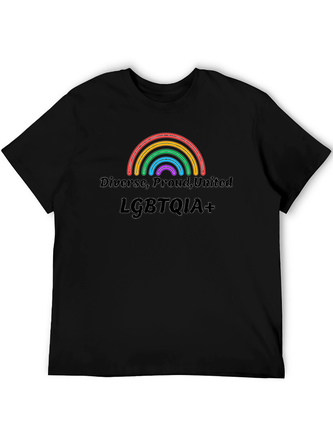 LGBTQIA+ Pride T-Shirt - Diverse Proud United!