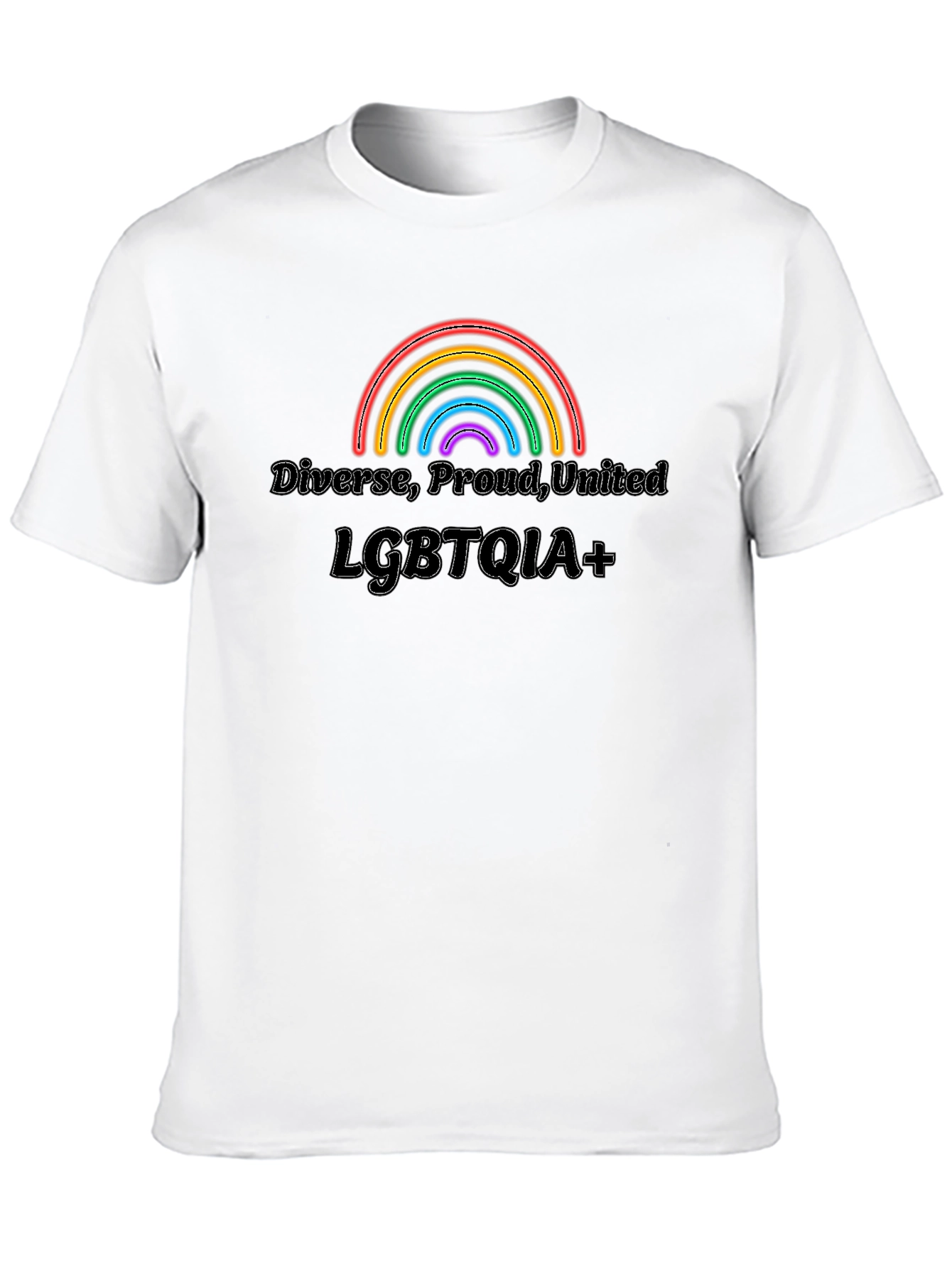 LGBTQIA+ Pride T-Shirt - Diverse Proud United!