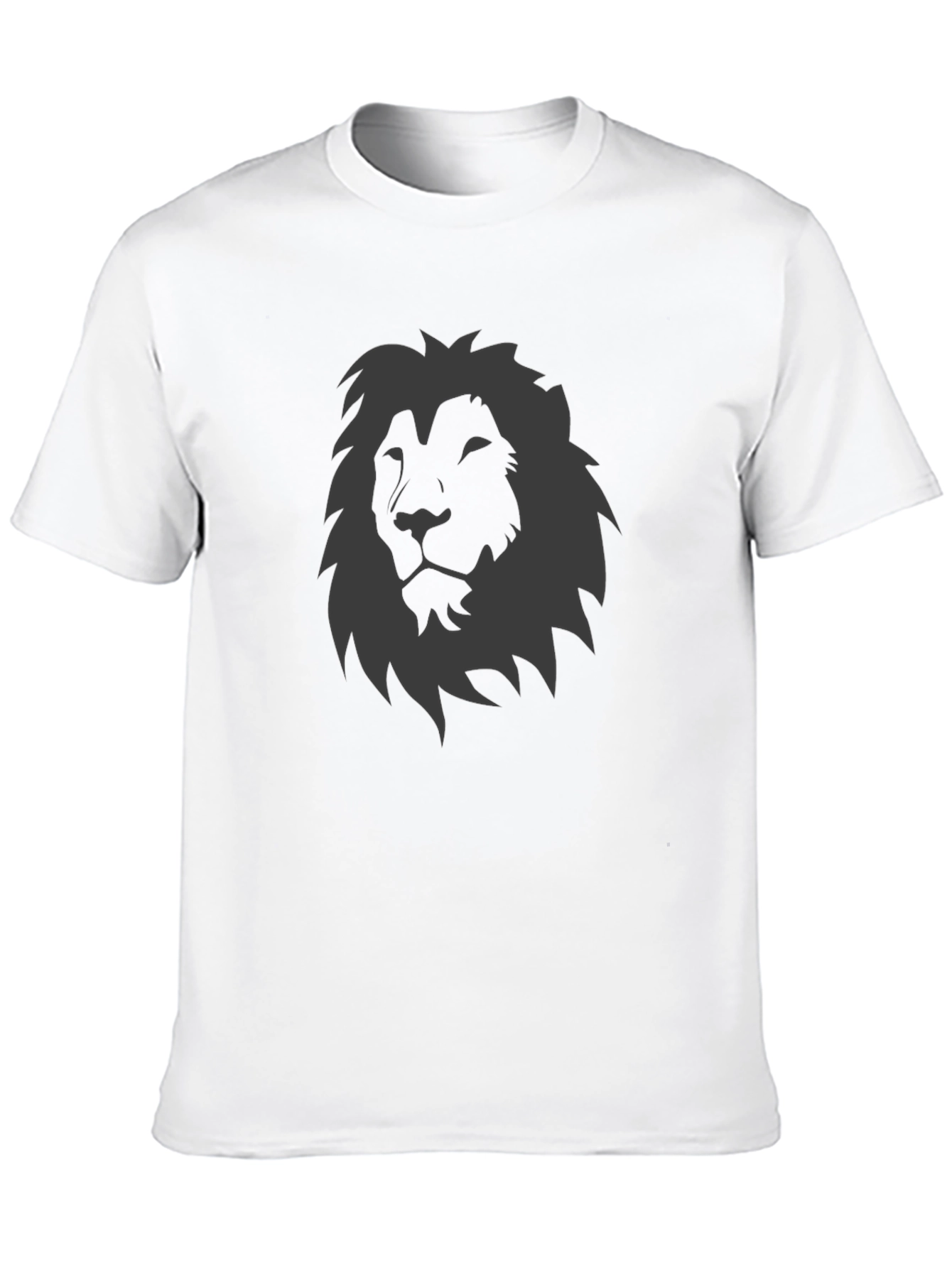 Lion Graphic Tee - Black T-Shirt for Men