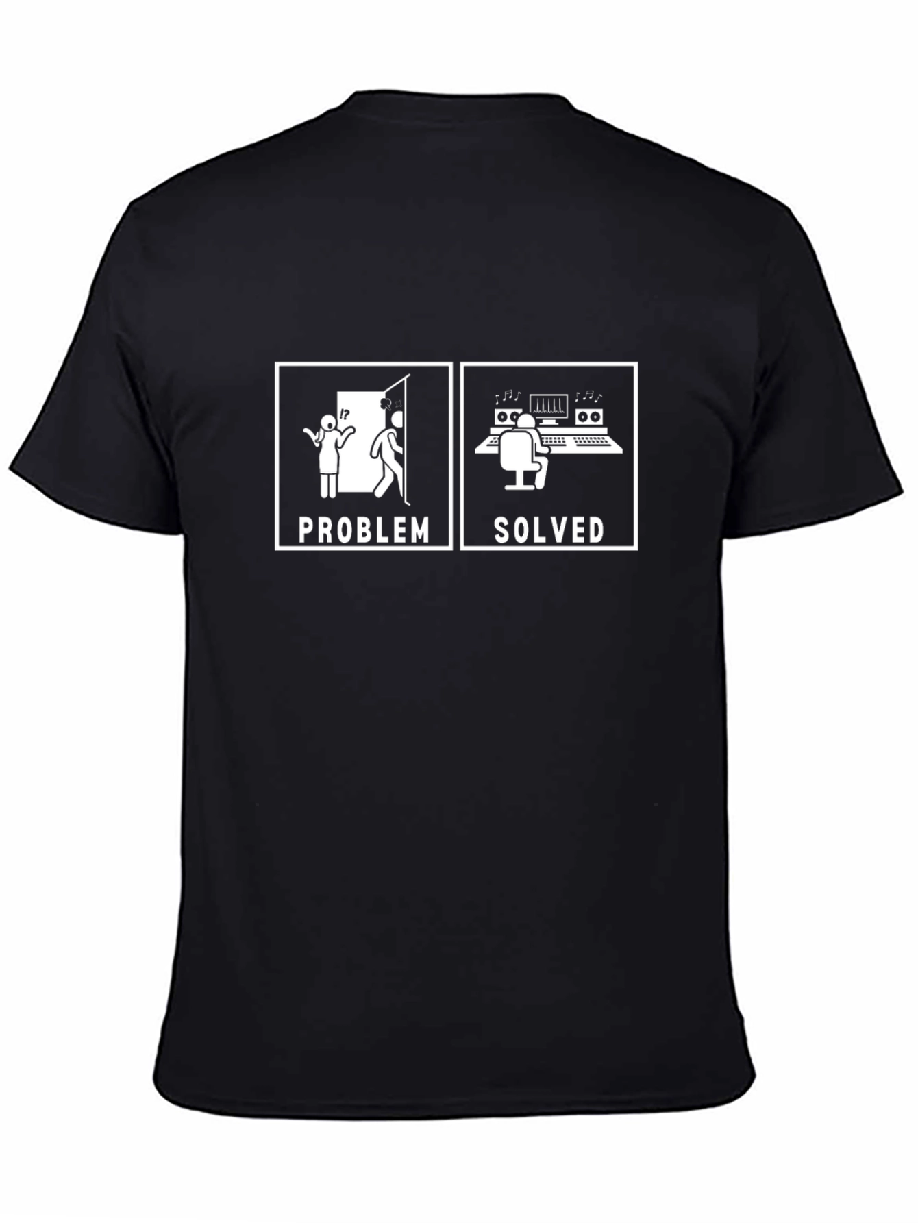 Problem Solved T-Shirt - Black Graphic Tee