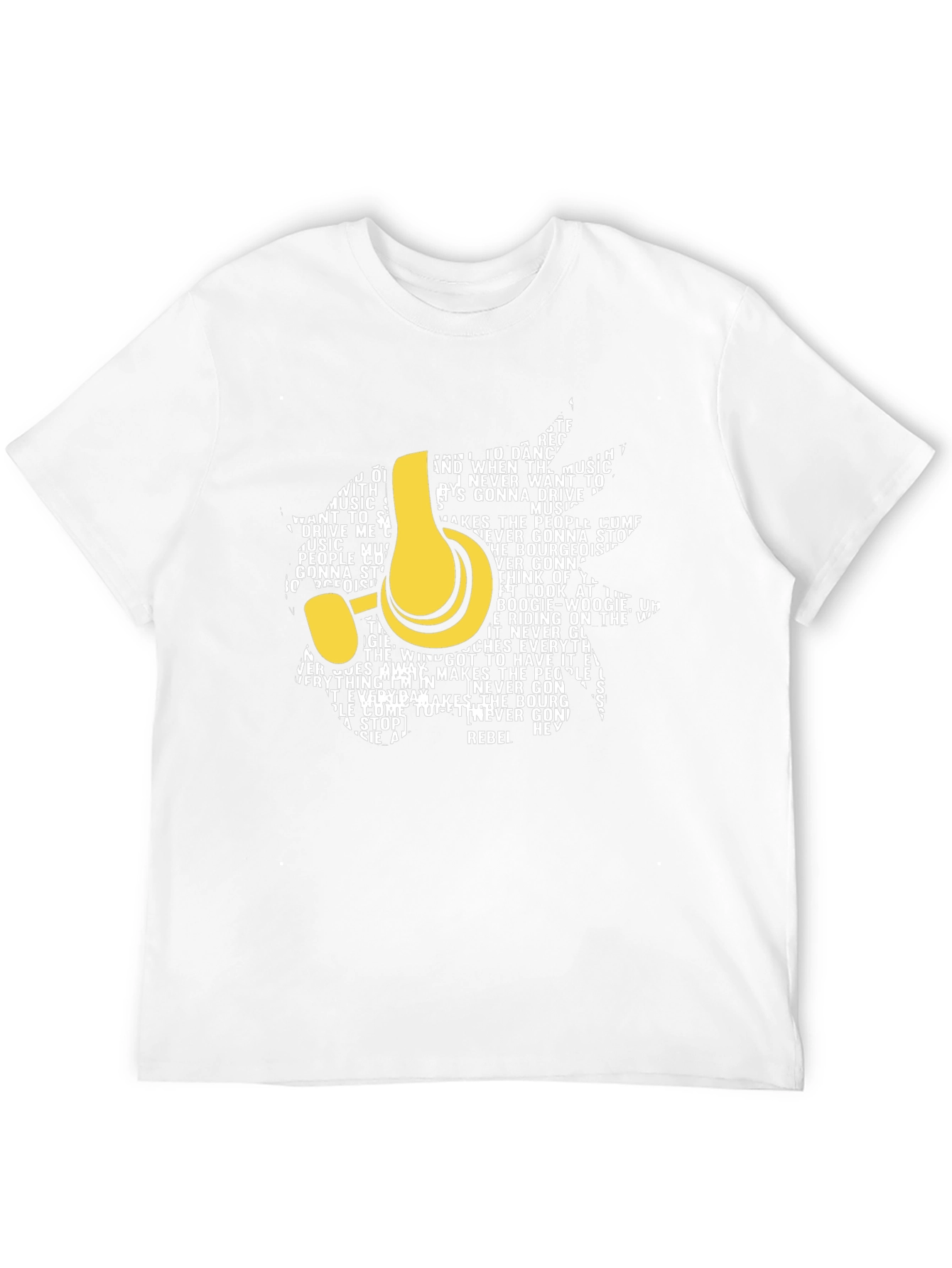 Rebel Music Headphones Graphic T-Shirt