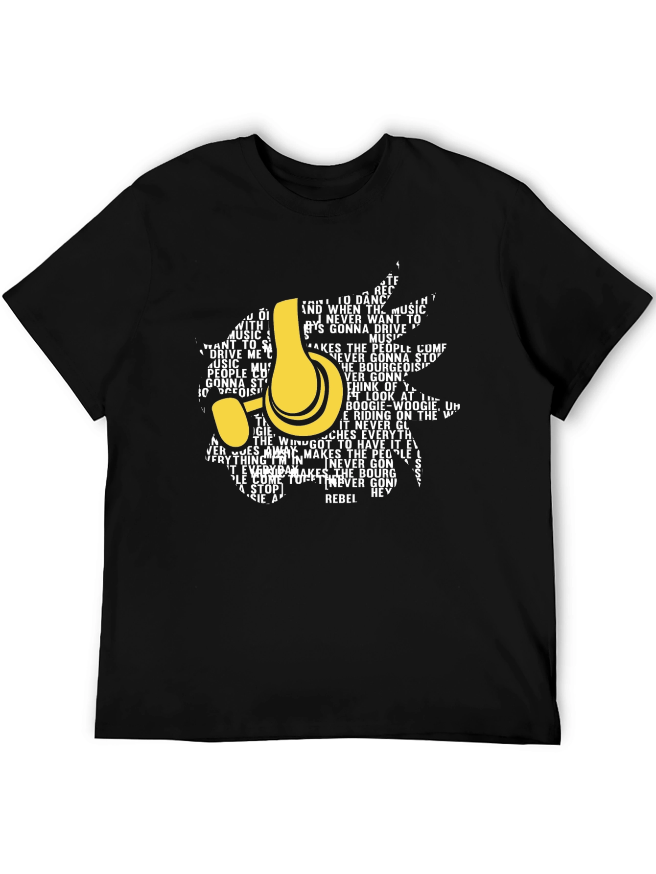 Rebel Music Headphones Graphic T-Shirt