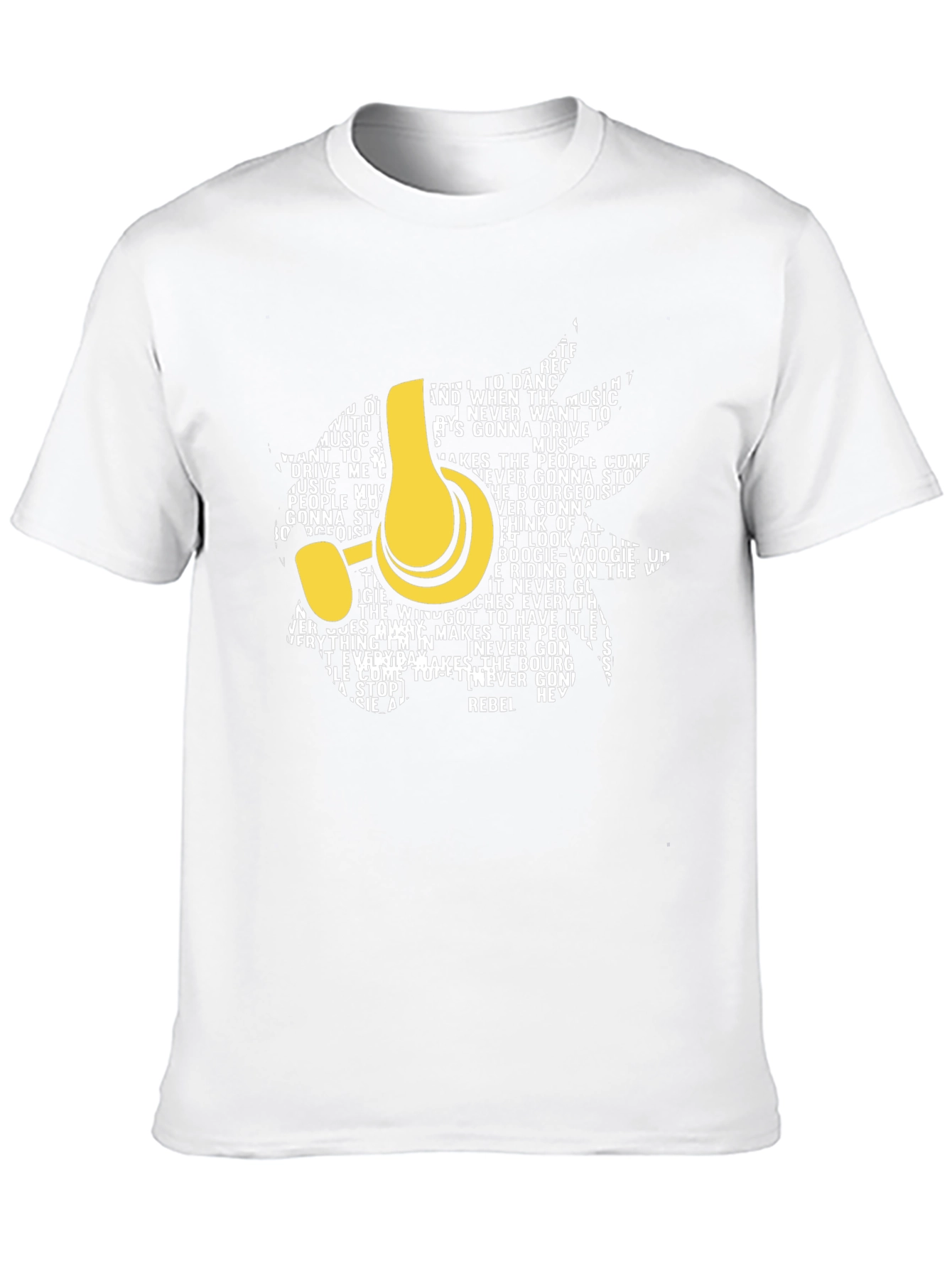 Rebel Music Headphones Graphic T-Shirt