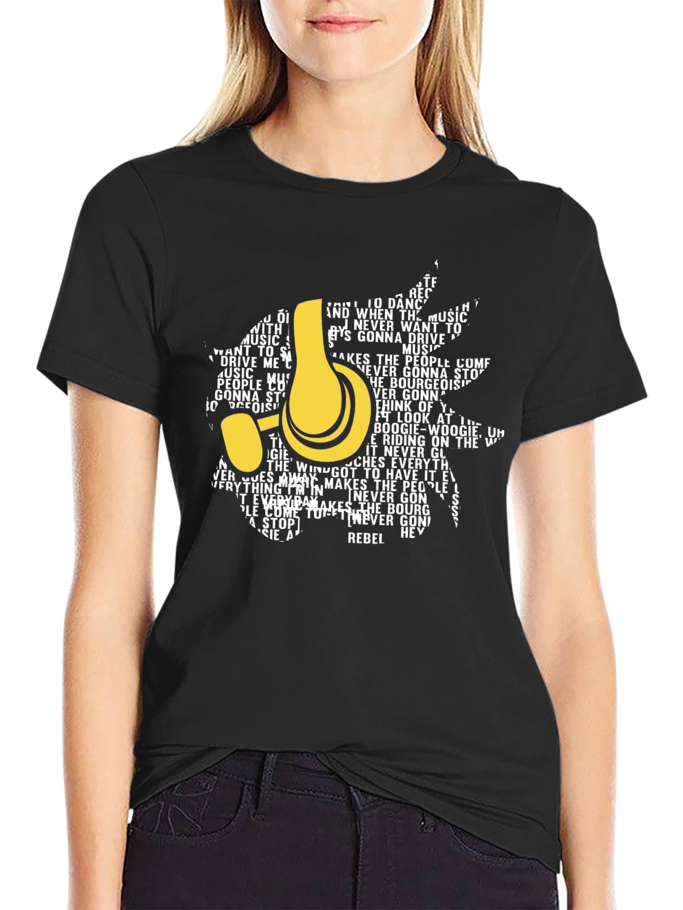 Rebel Music Headphones Graphic T-Shirt