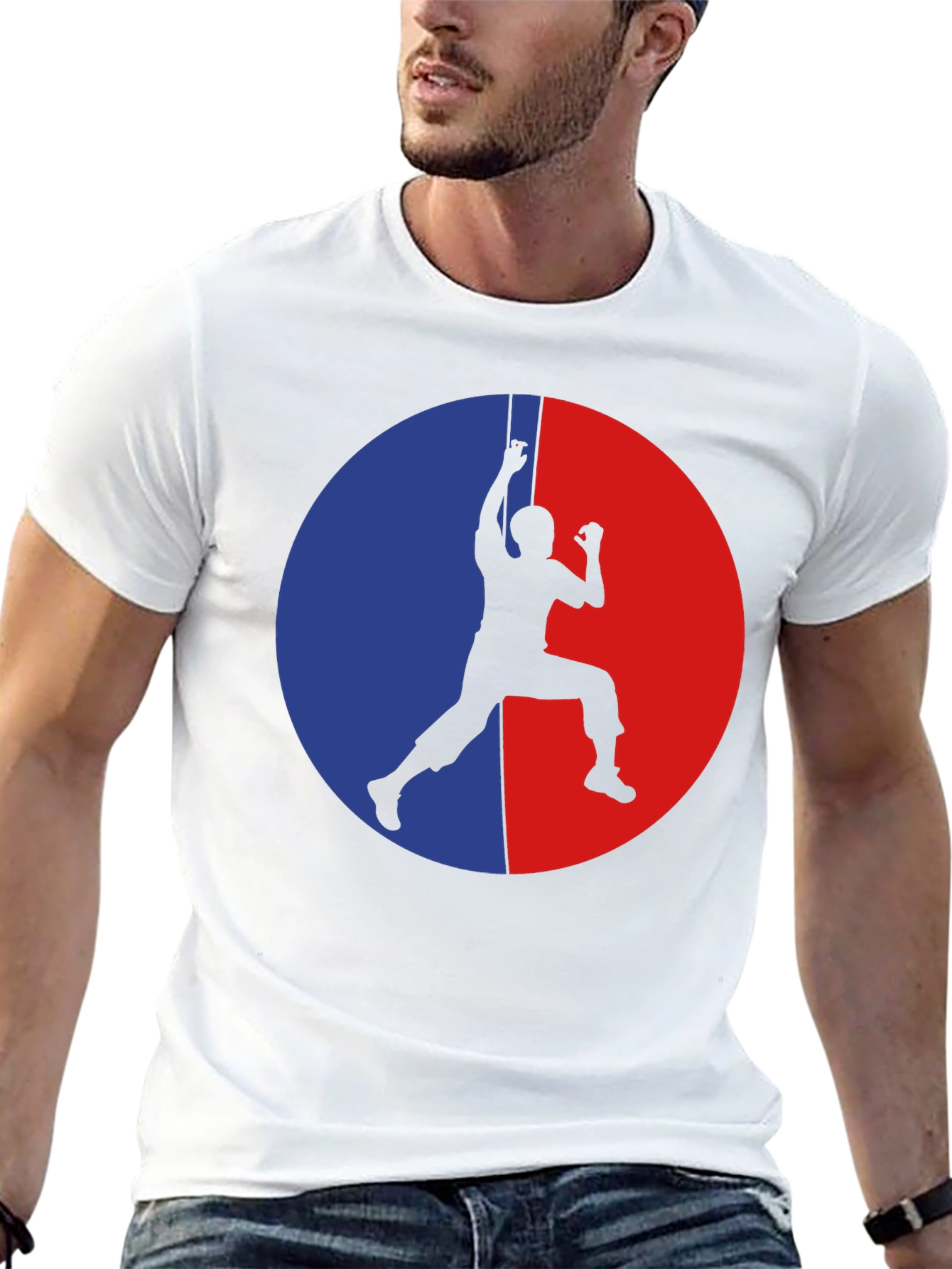 Climbing Silhouette Graphic T-Shirt