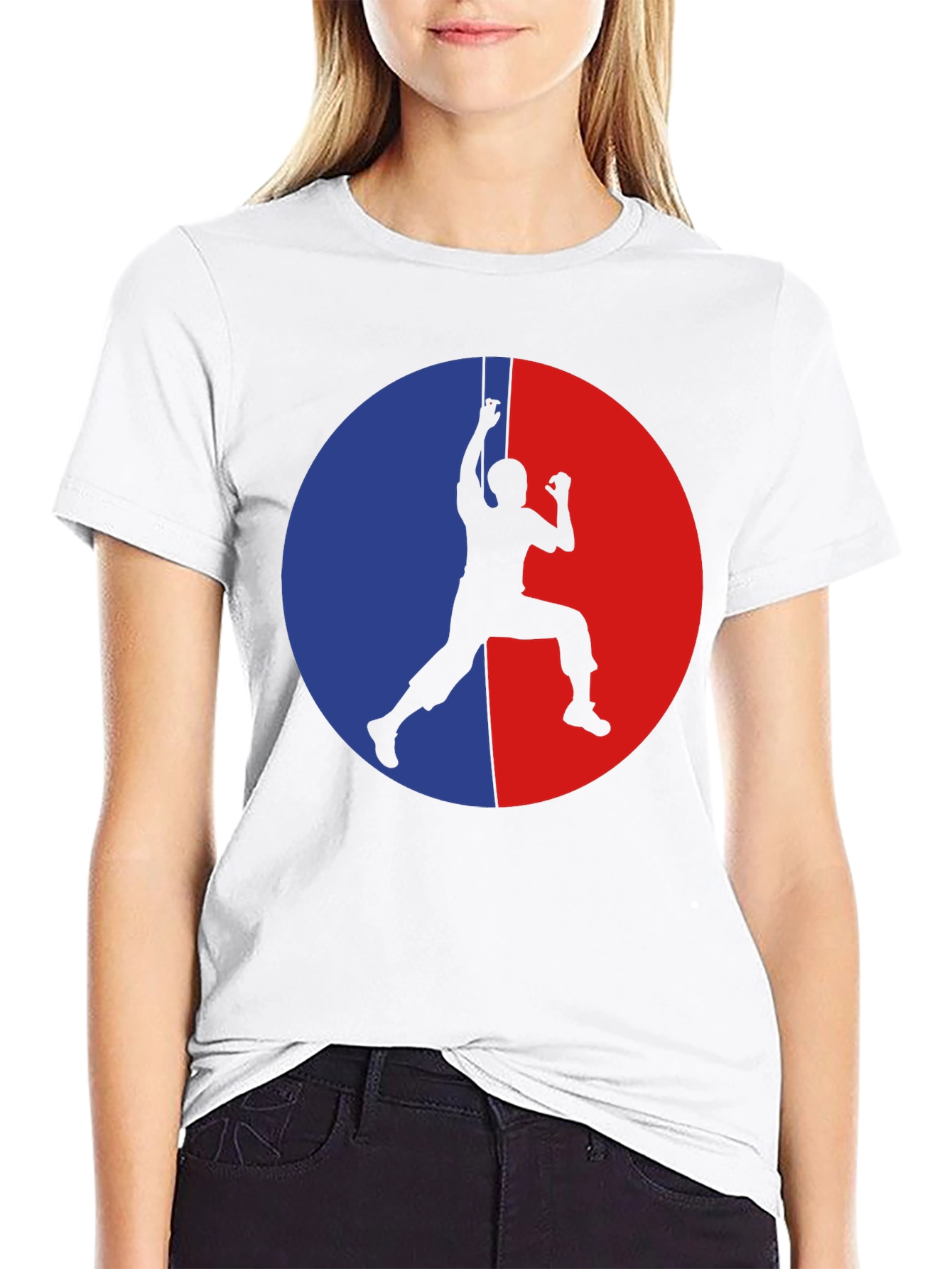 Climbing Silhouette Graphic T-Shirt