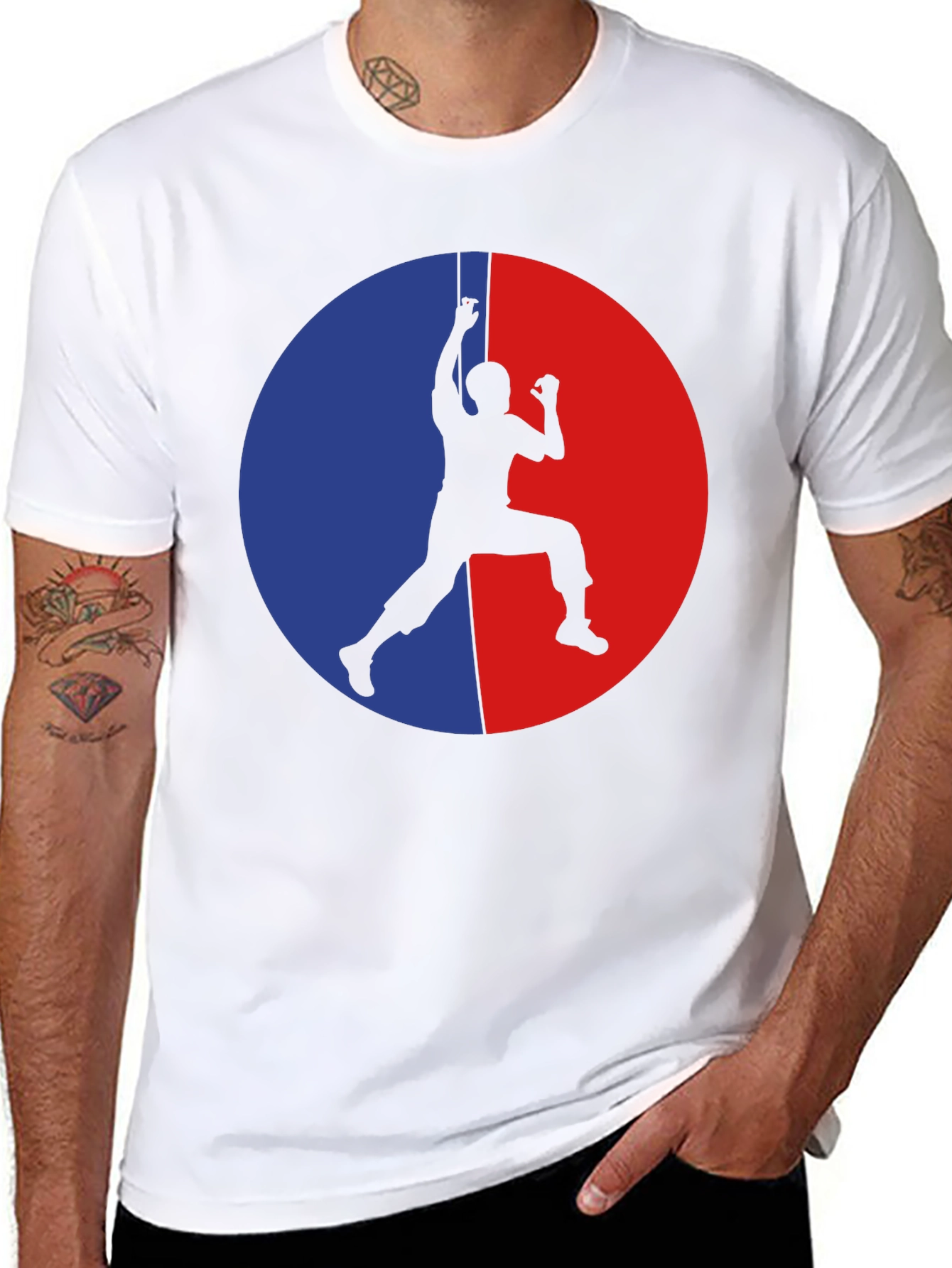 Climbing Silhouette Graphic T-Shirt