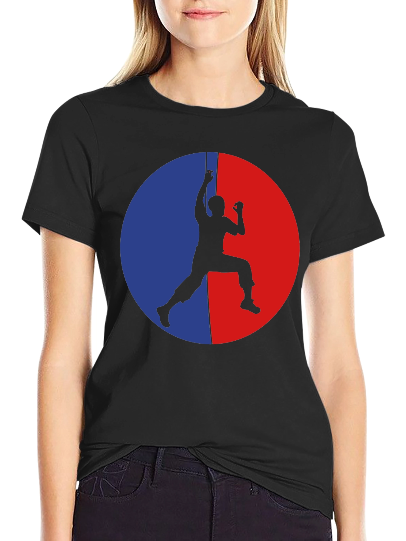 Climbing Silhouette Graphic T-Shirt