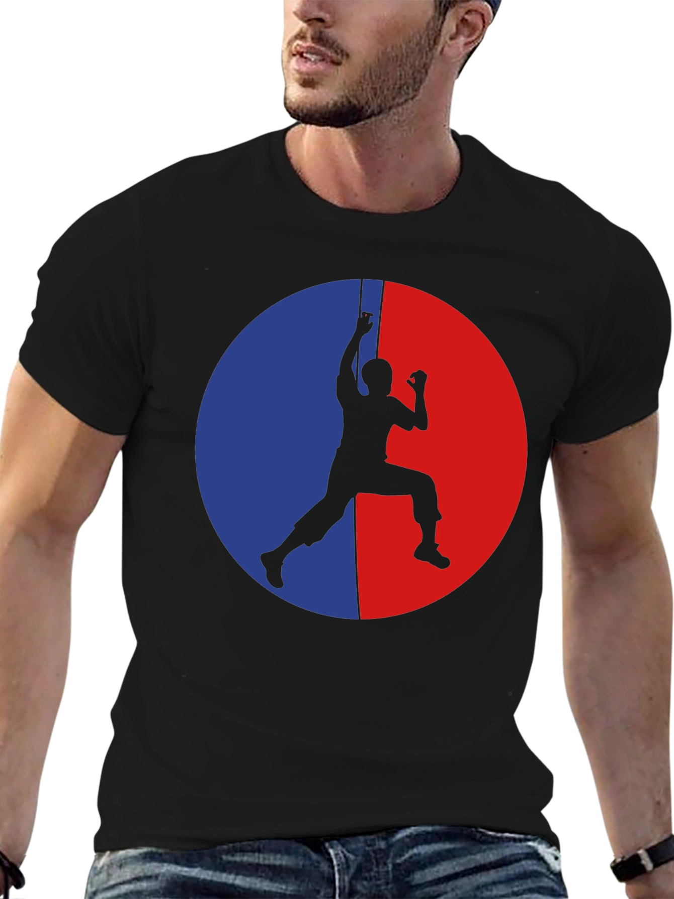 Climbing Silhouette Graphic T-Shirt