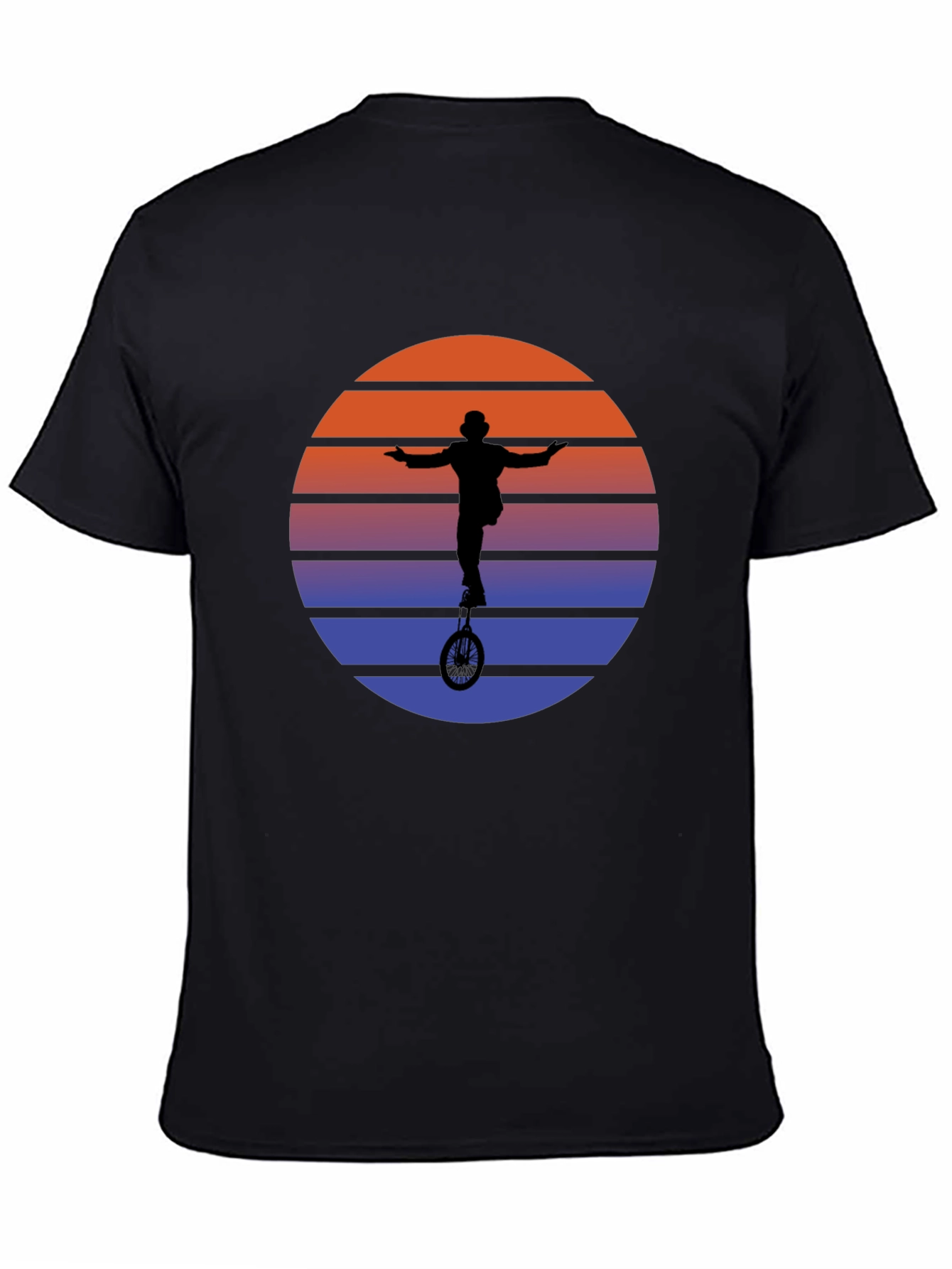 Retro Sunset Unicycle T-Shirt