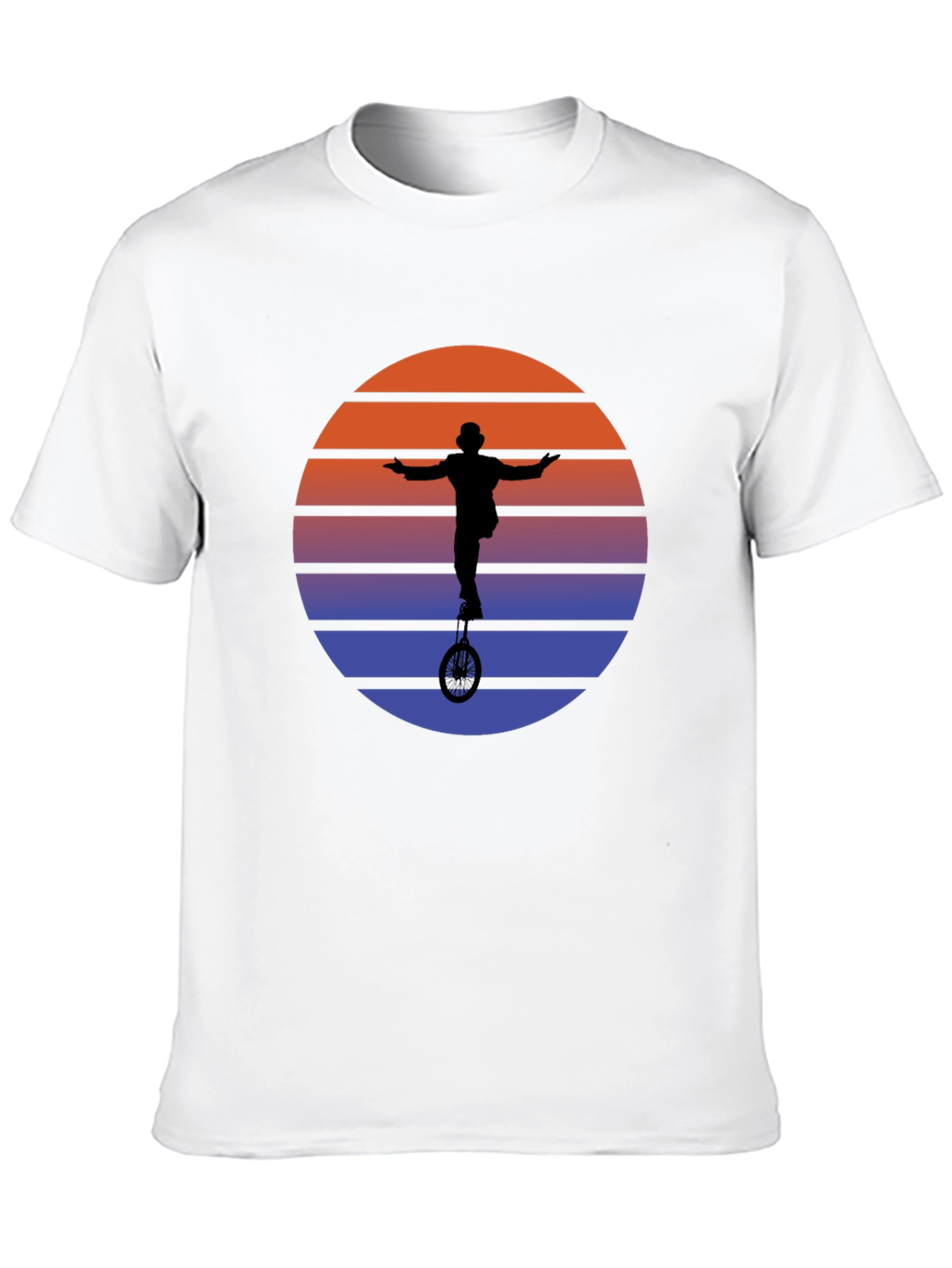 Retro Sunset Unicycle T-Shirt