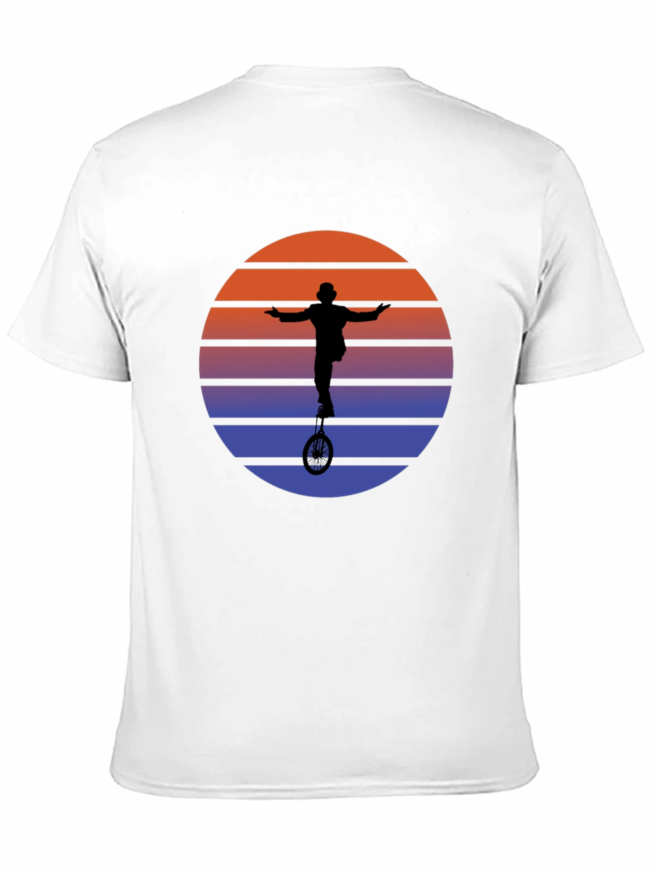 Retro Sunset Unicycle T-Shirt