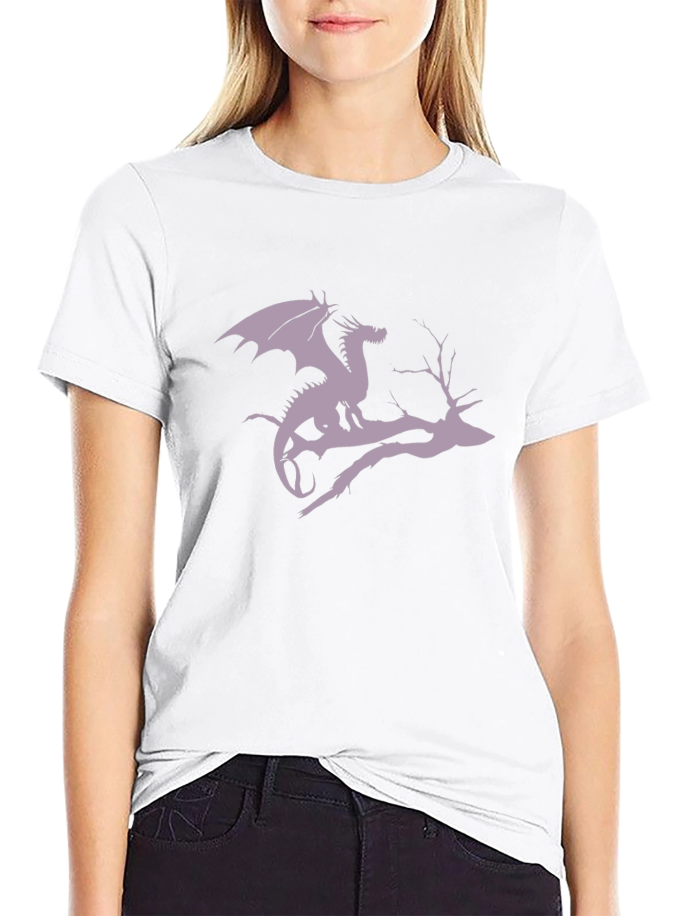 Dragon on Branch Graphic T-Shirt